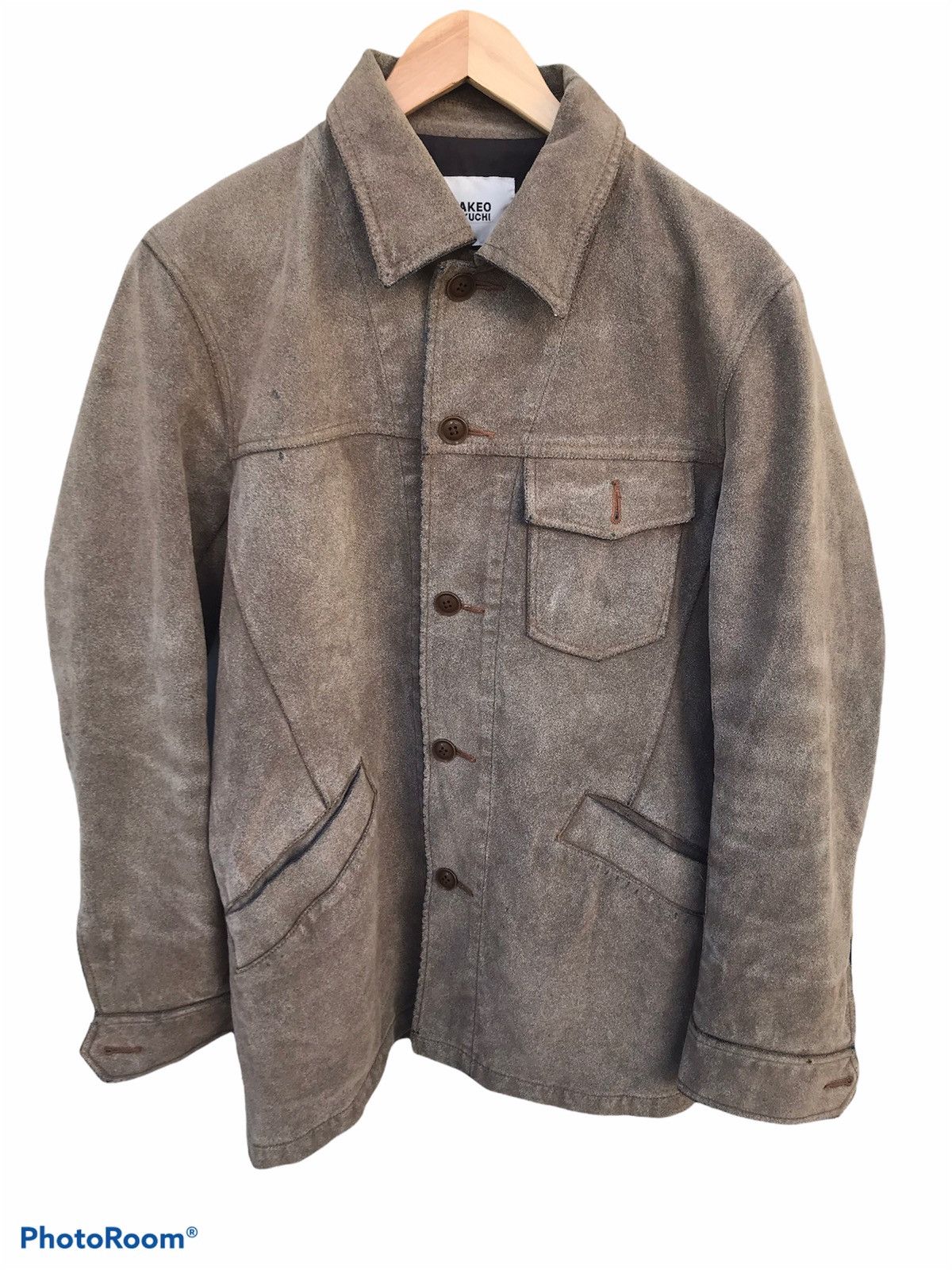 Japanese Brand RARE🔥Takeo Kikuchi Suede Leather Jacket Size US M / EU 48-50 / 2 - 1 Thumbnail