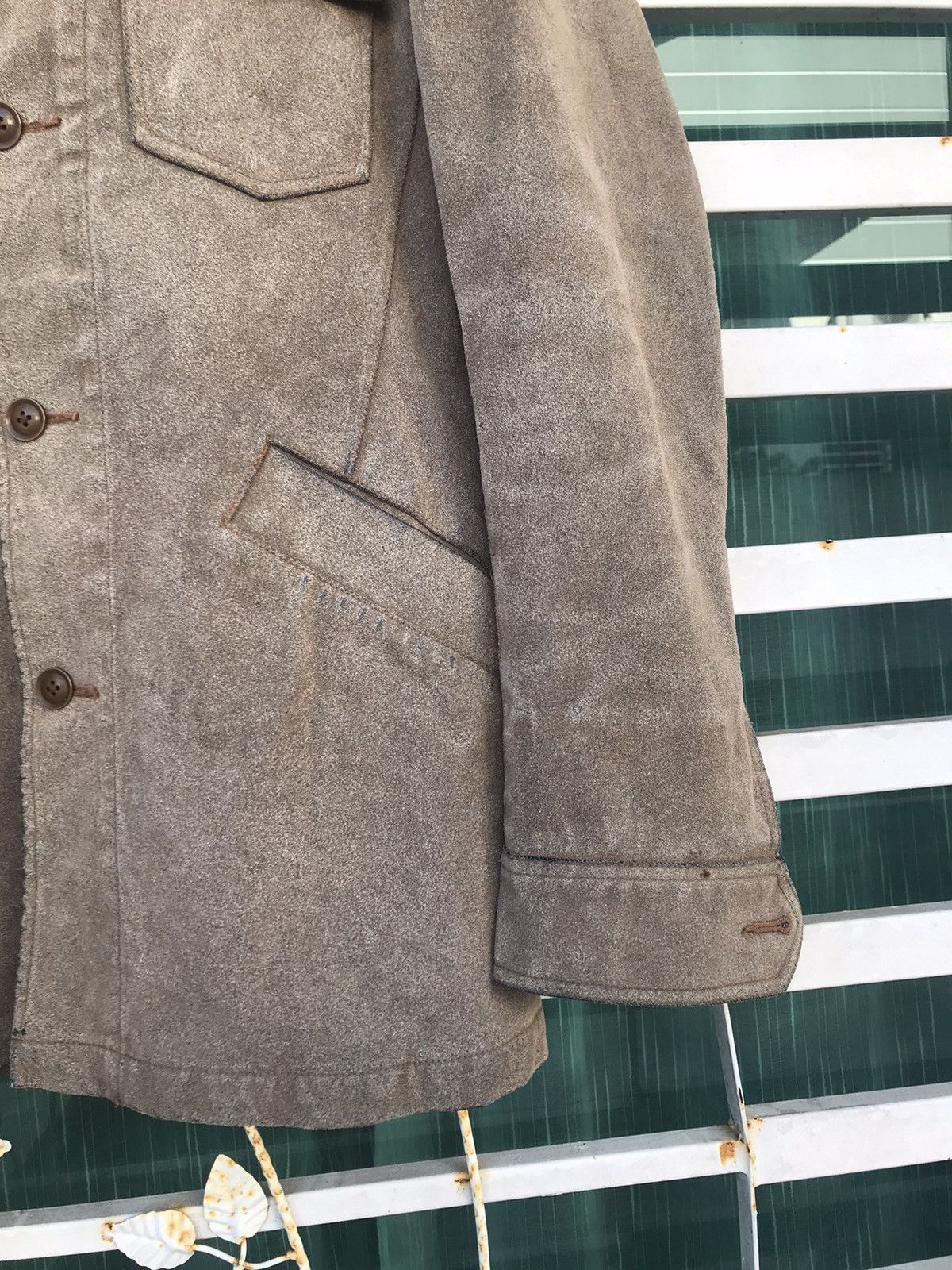 Japanese Brand RARE🔥Takeo Kikuchi Suede Leather Jacket Size US M / EU 48-50 / 2 - 8 Thumbnail