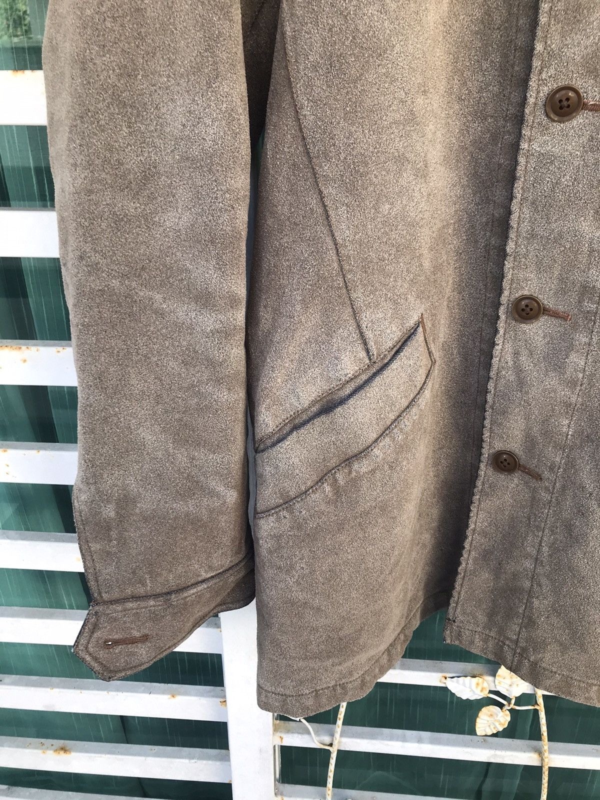 Japanese Brand RARE🔥Takeo Kikuchi Suede Leather Jacket Size US M / EU 48-50 / 2 - 13 Thumbnail