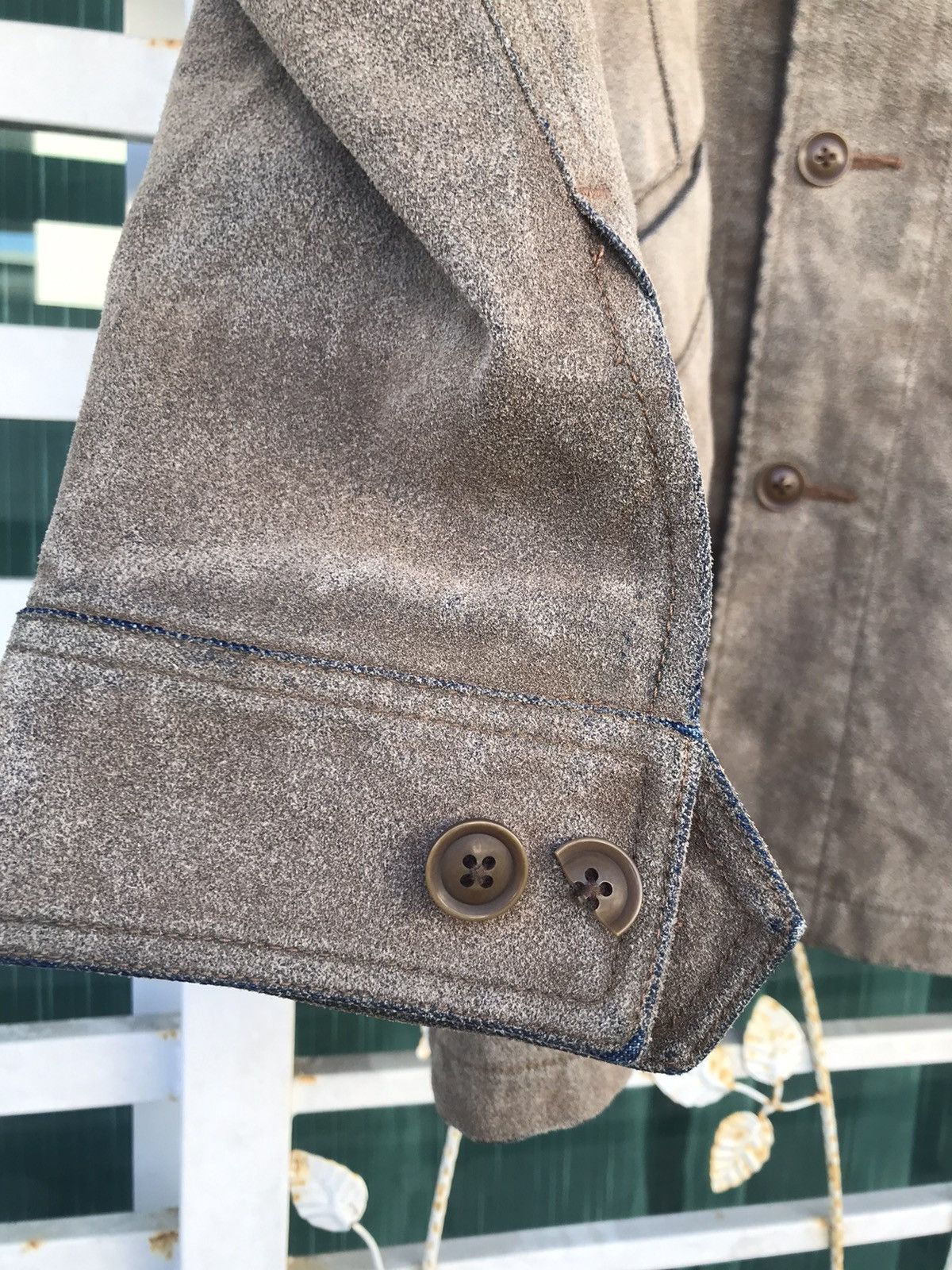 Japanese Brand RARE🔥Takeo Kikuchi Suede Leather Jacket Size US M / EU 48-50 / 2 - 7 Thumbnail
