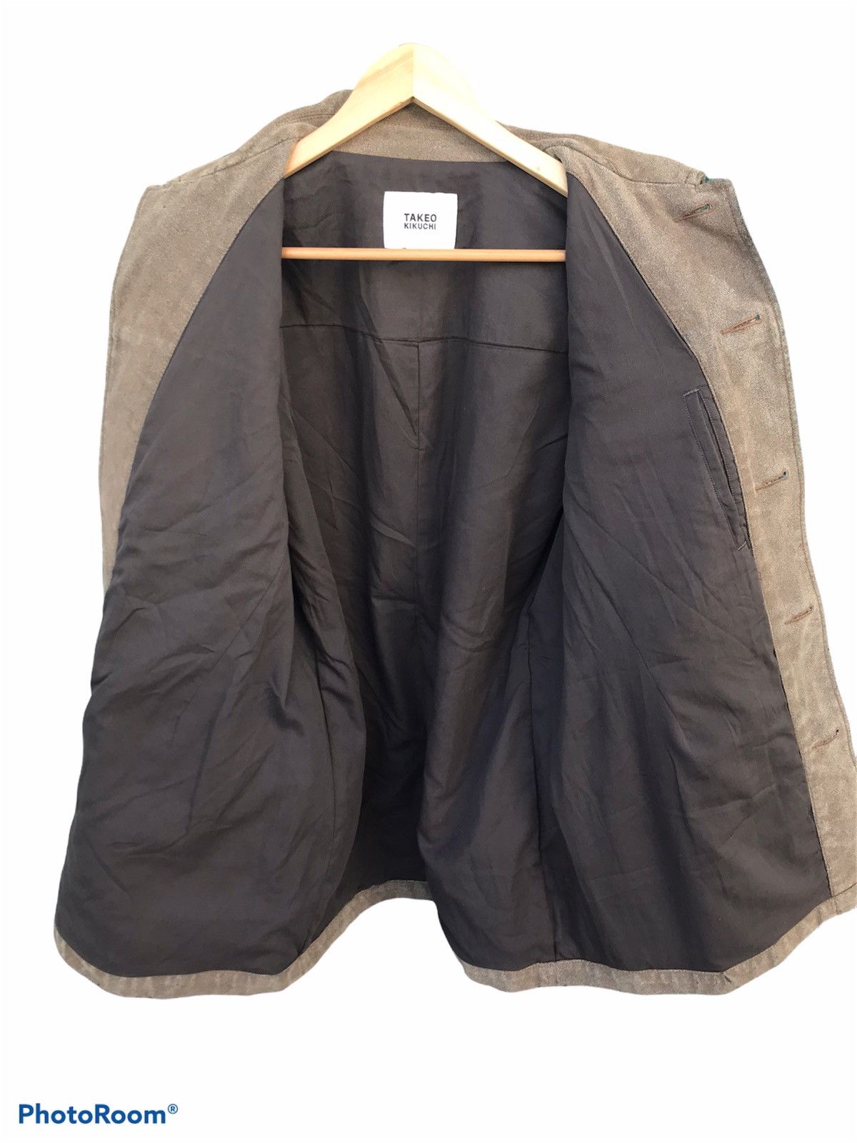Japanese Brand RARE🔥Takeo Kikuchi Suede Leather Jacket Size US M / EU 48-50 / 2 - 3 Thumbnail