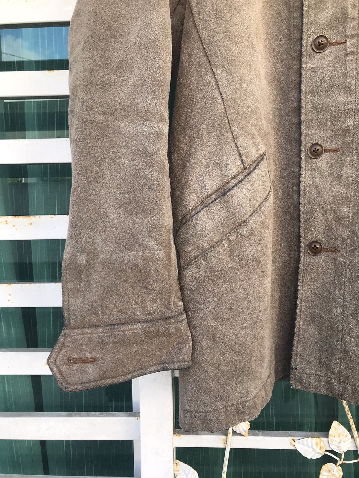 Japanese Brand RARE🔥Takeo Kikuchi Suede Leather Jacket Size US M / EU 48-50 / 2 - 6 Thumbnail