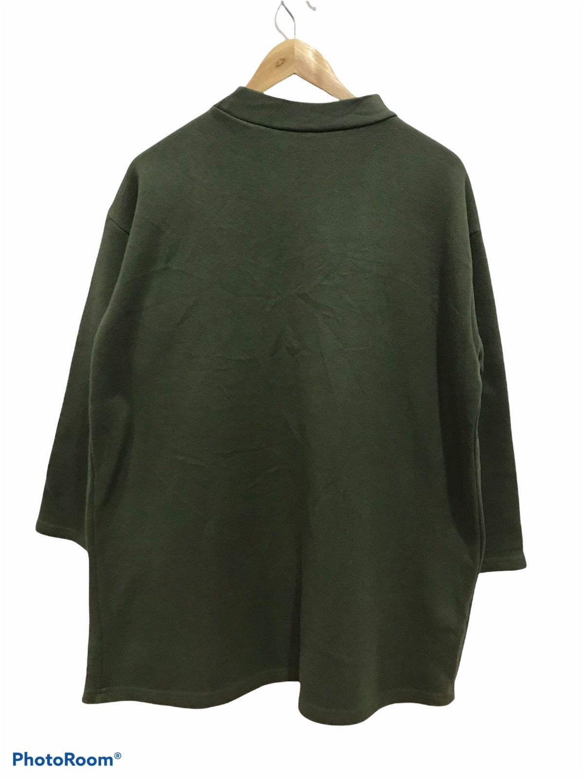 Japanese Brand Olive green baggy sweatshirt by Natural Size US XL / EU 56 / 4 - 2 Thumbnail