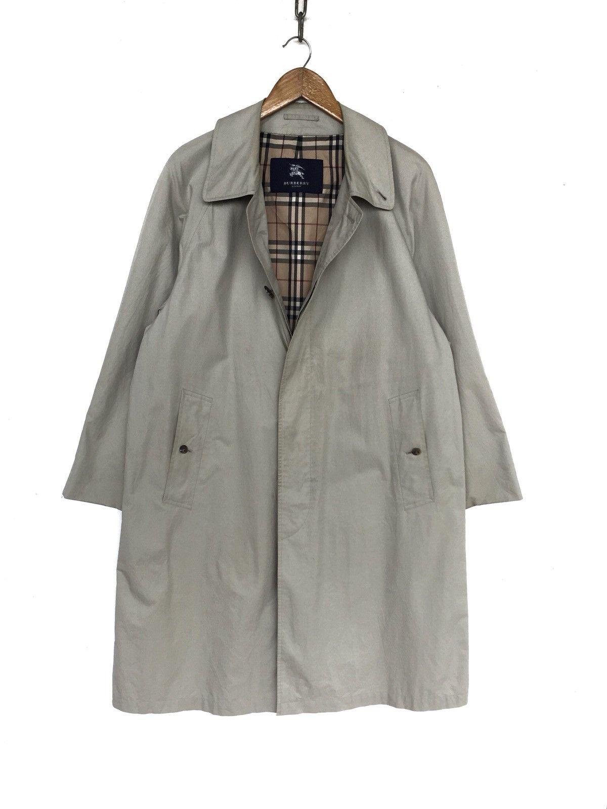 Burberry OG Burberry Nova Check Runway Oversize Trench Coat Size US L / EU 52-54 / 3 - 3 Thumbnail