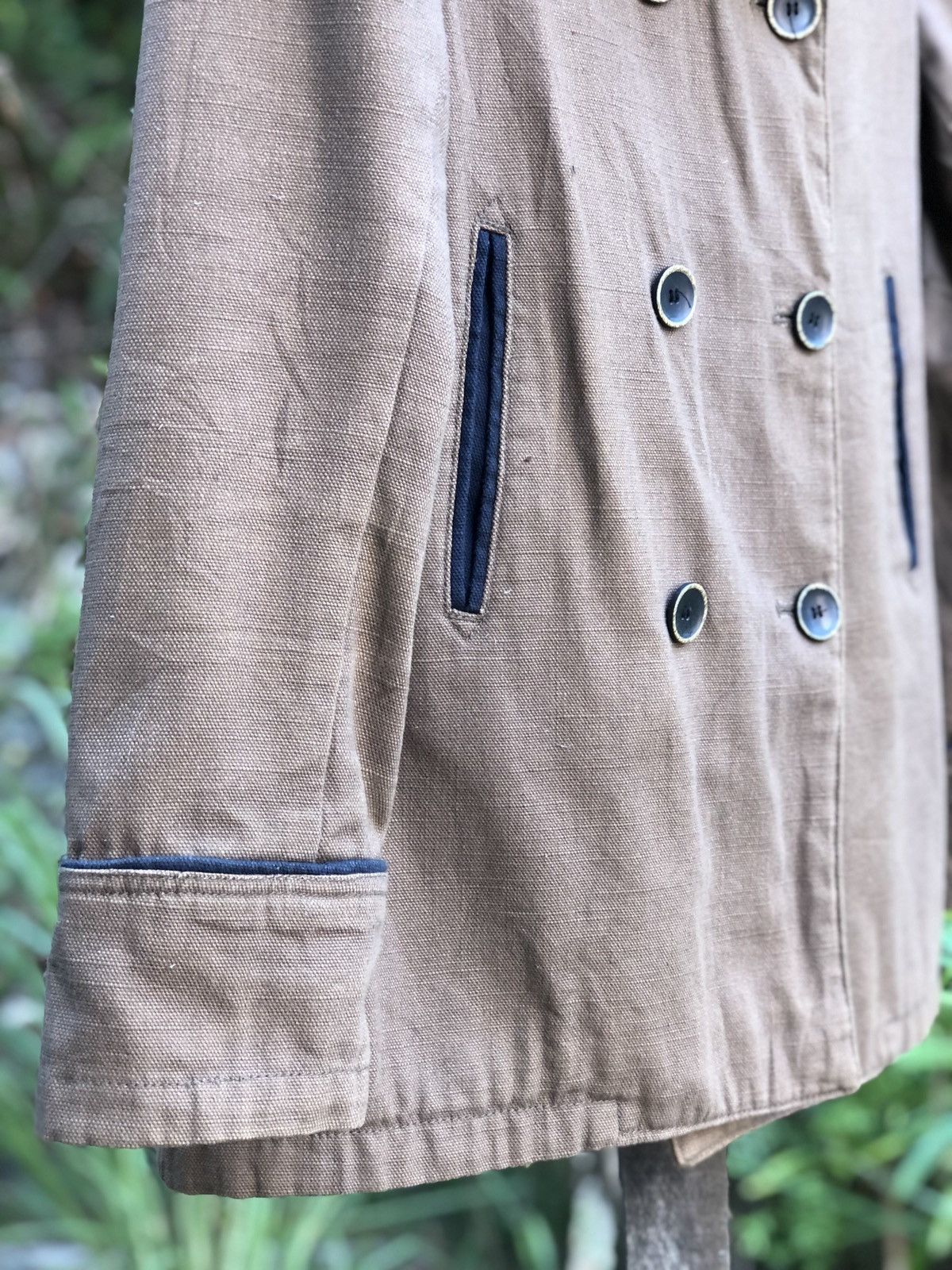 Japanese Brand Vintage 80's Peacoat Duck Canvas Jacket by |a:r| Size US S / EU 44-46 / 1 - 3 Thumbnail