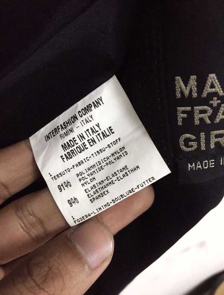 Marithe + Francois Girbaud OG MFG Black Plain Button Jacket Size US S / EU 44-46 / 1 - 5 Thumbnail