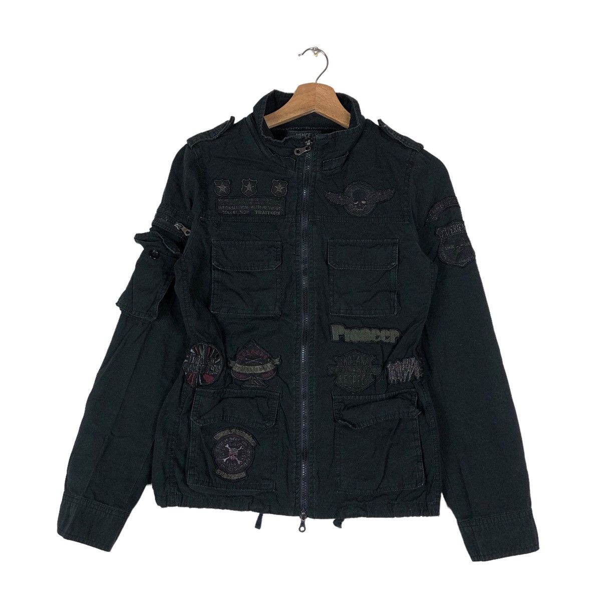 Japanese Brand Vence Patch Jacket Black Multipocket Size US M / EU 48-50 / 2 - 1 Thumbnail