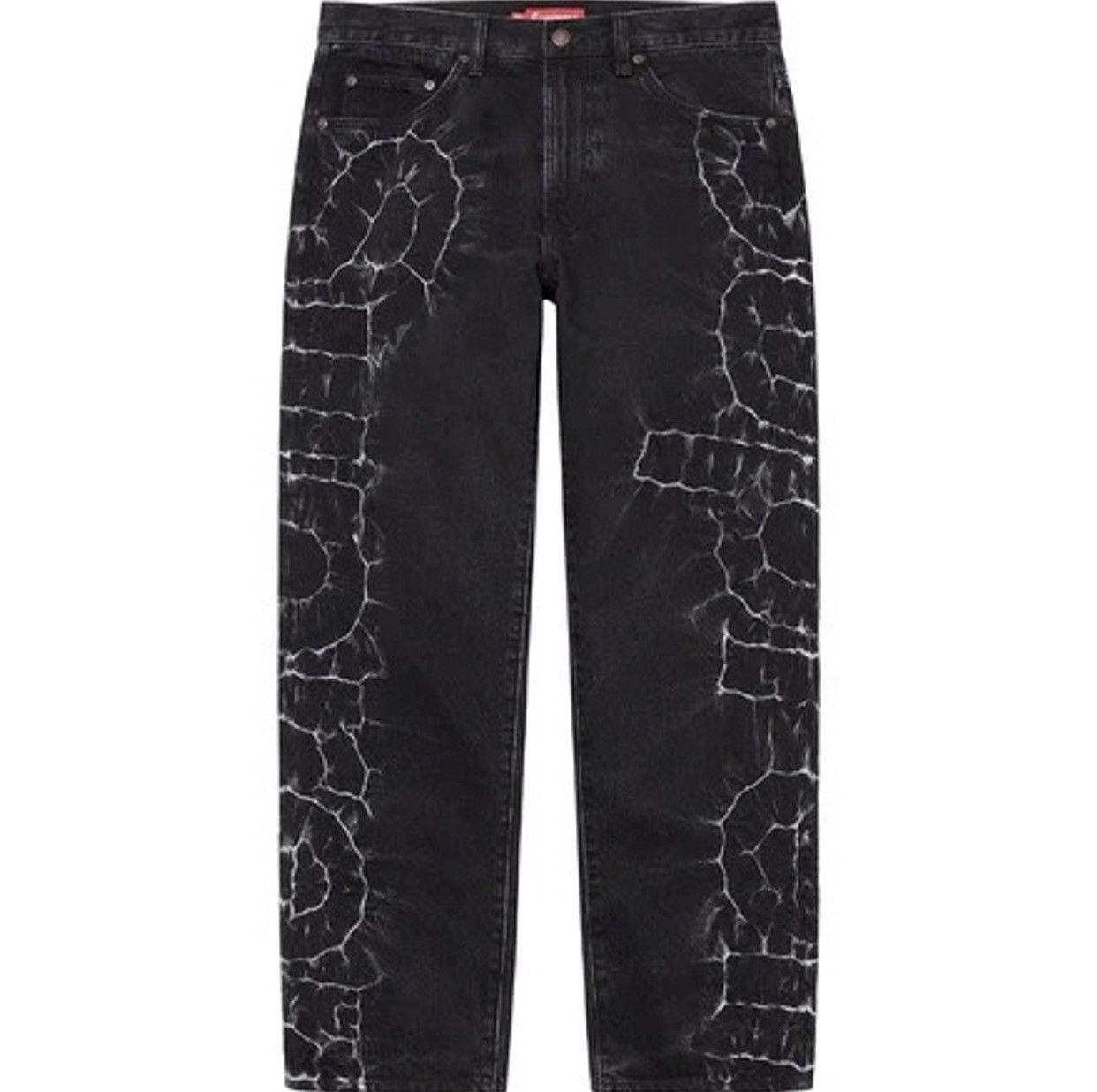 Supreme Supreme Shibori loose fit dyed tonal logo denim jeans size32 ...