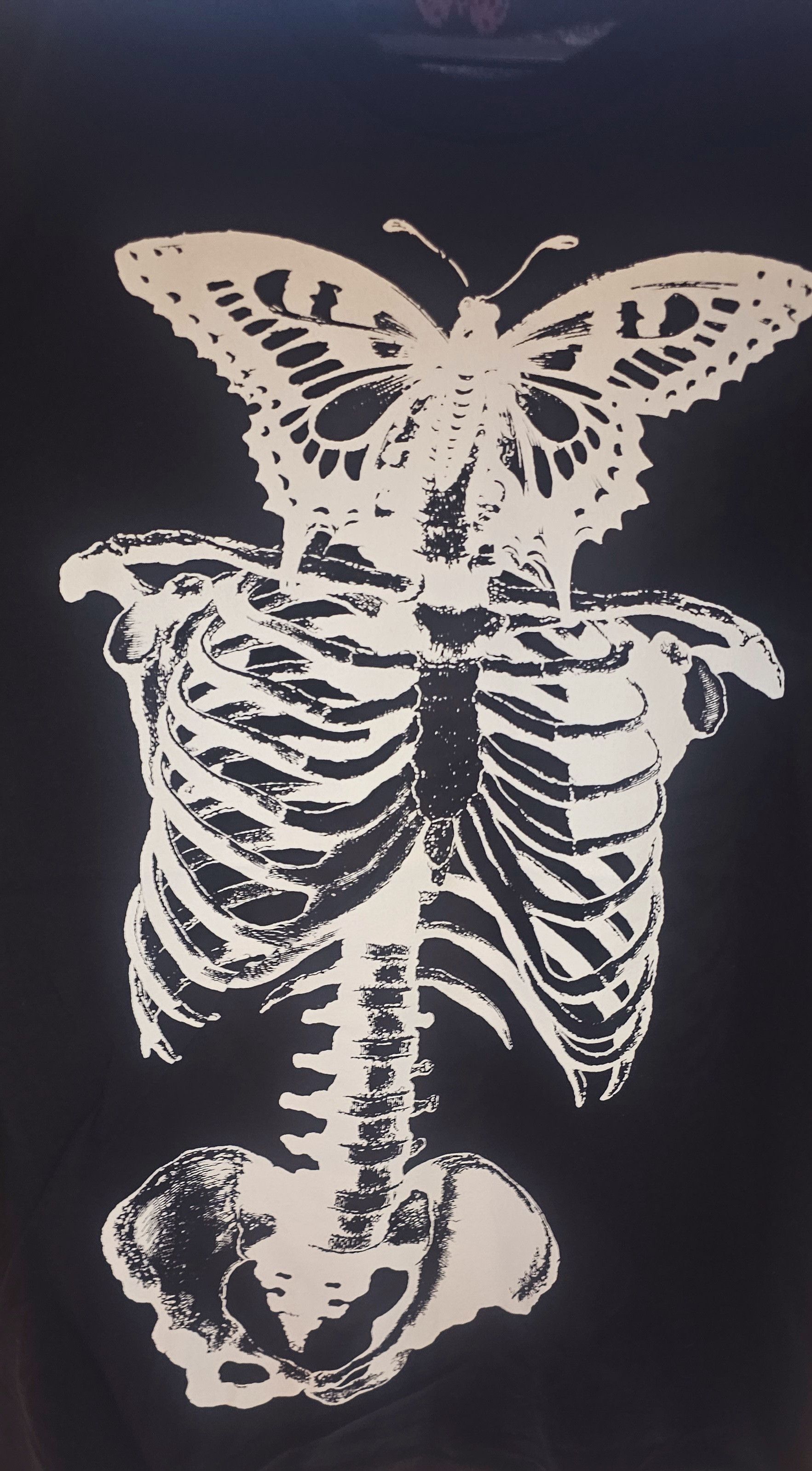 Playboi Carti AWGE Butterfly Skeleton 2017 Tour Merch Tee