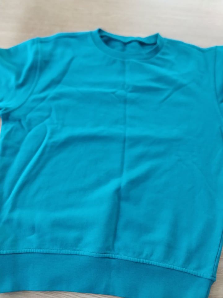 image of Maison Margiela Elbow Patch Crewneck Size 46 in Blue, Men's
