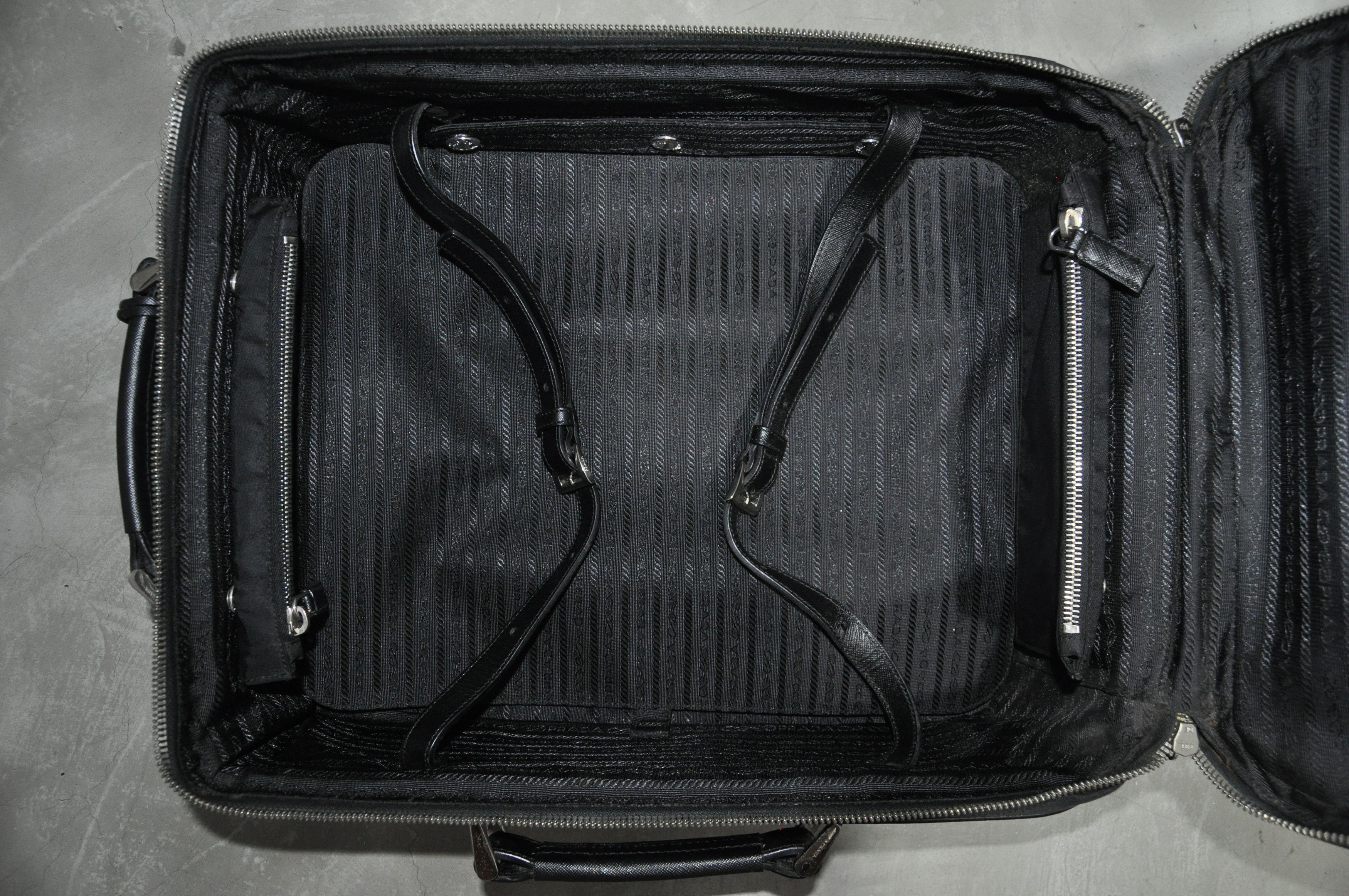 Prada Prada - S/S 10 - Saffiano-Trimmed Tessuto Trolley Size ONE SIZE - 18 Thumbnail