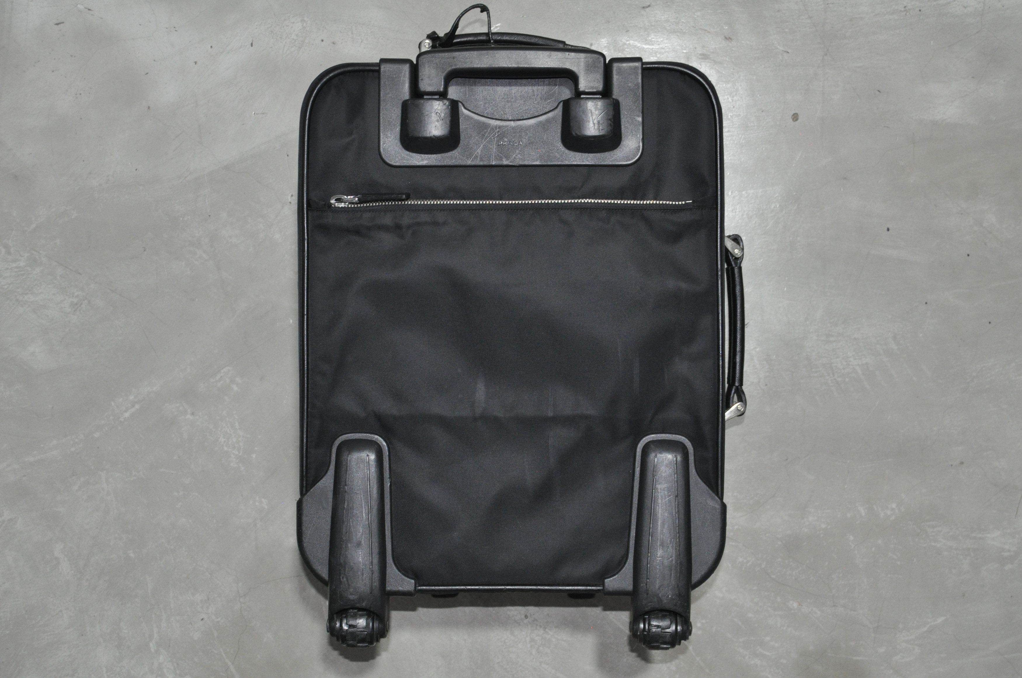 Prada Prada - S/S 10 - Saffiano-Trimmed Tessuto Trolley Size ONE SIZE - 3 Thumbnail