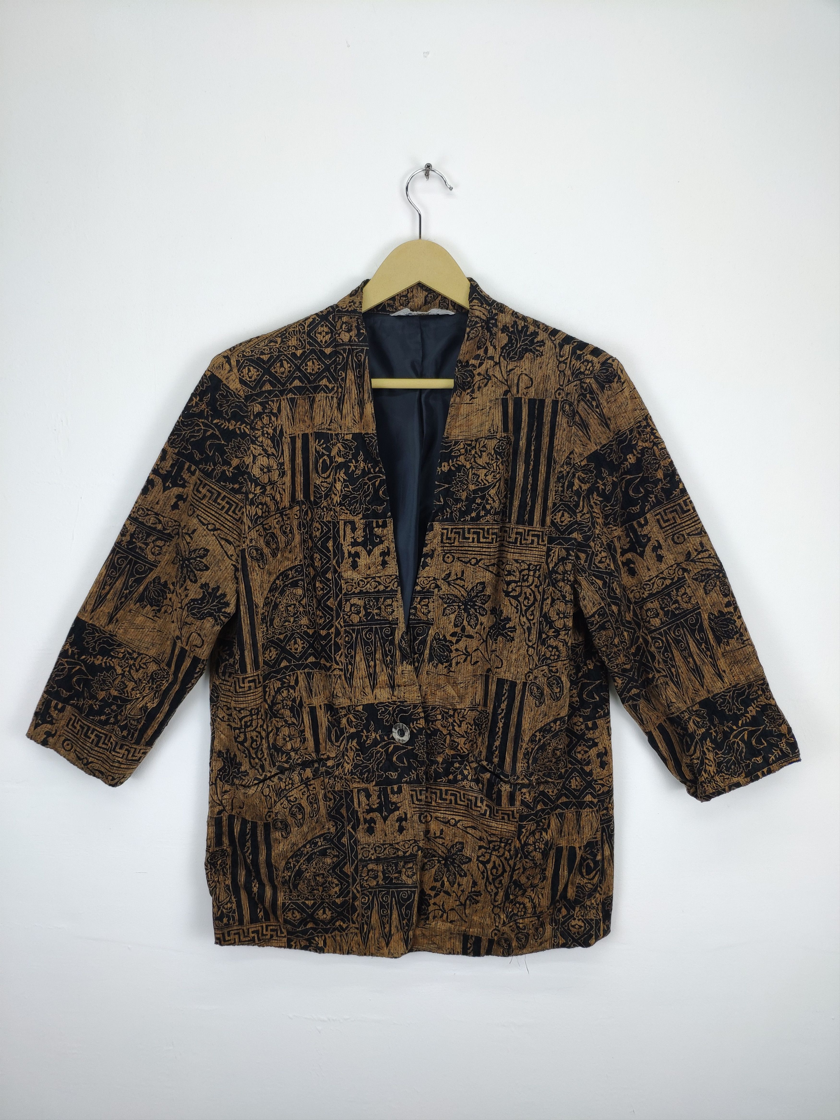 Japanese Brand × Vintage Vintage Blazer Fullprint Kapital Style Size M / US 6-8 / IT 42-44 - 1 Thumbnail