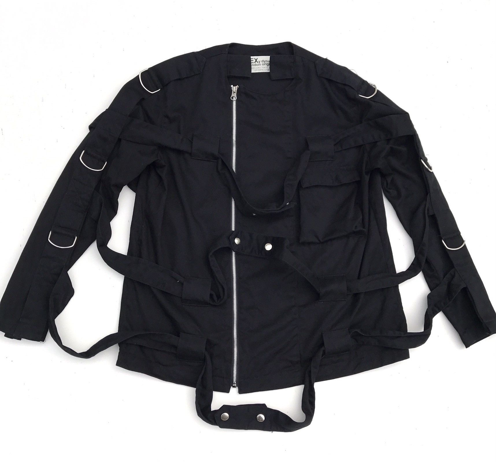 image of Seditionaries Sexy Dynamite London Punk Bondage Tactical Parachute Jacket in Black (Size Small)