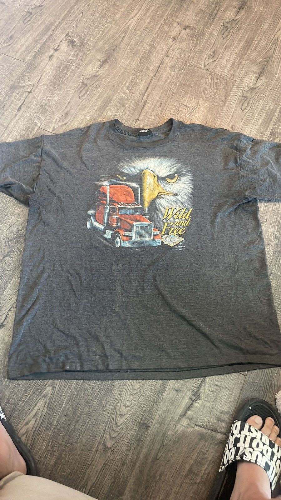 Vintage 1989 Truckers only 3D emblem single stitch tshirt