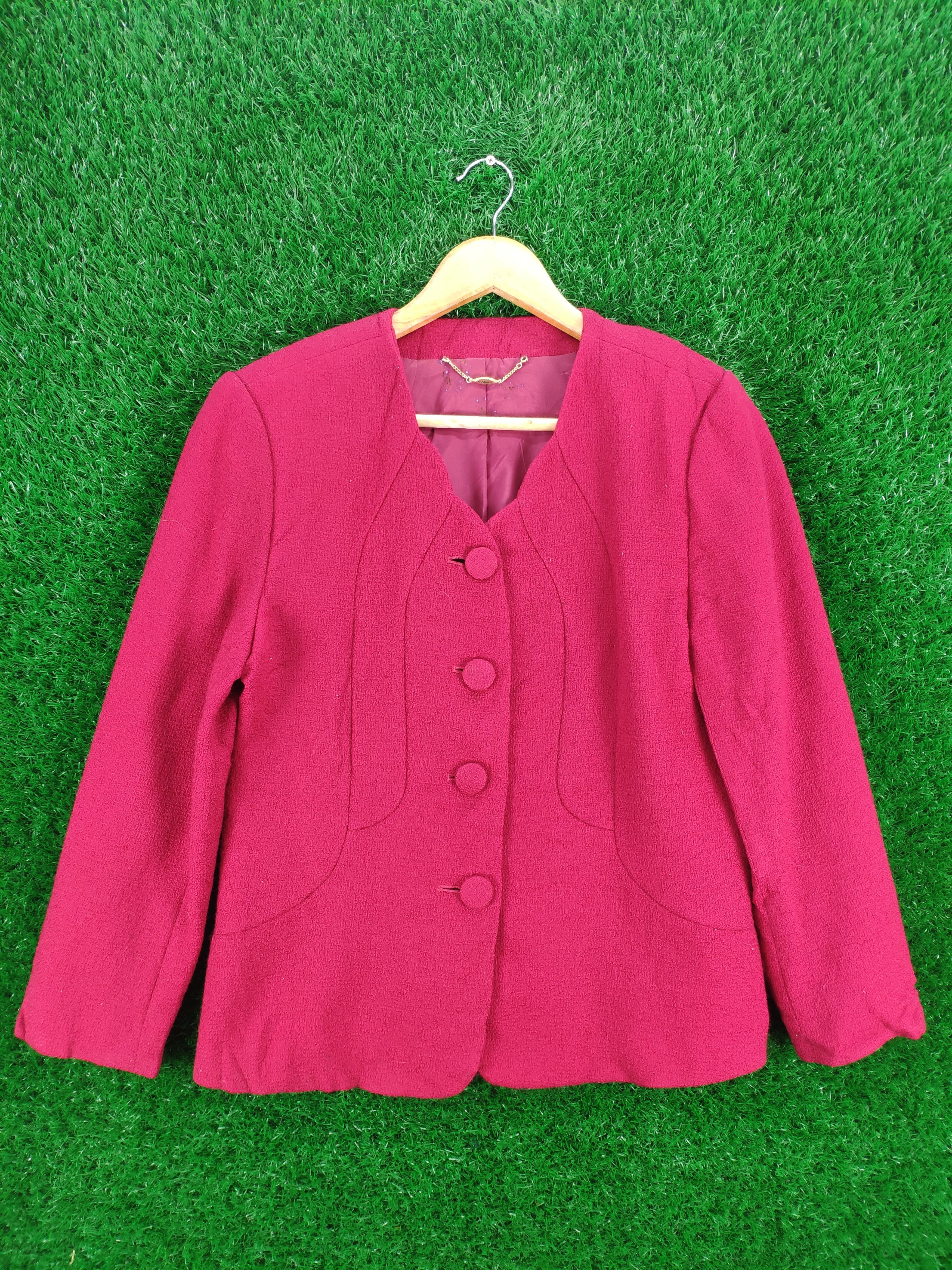 Designer × Japanese Brand Vintage Wool Cropped Cardigan Issey Miyake Style Size S / US 4 / IT 40 - 1 Thumbnail