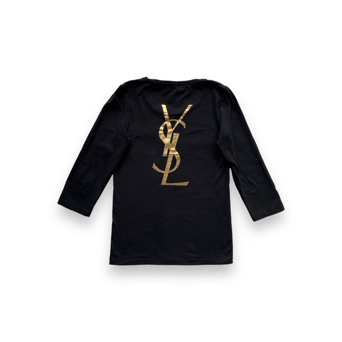 Vintage store Yves Saint Laurent YSL Big Logo long Sleeve T-shirt