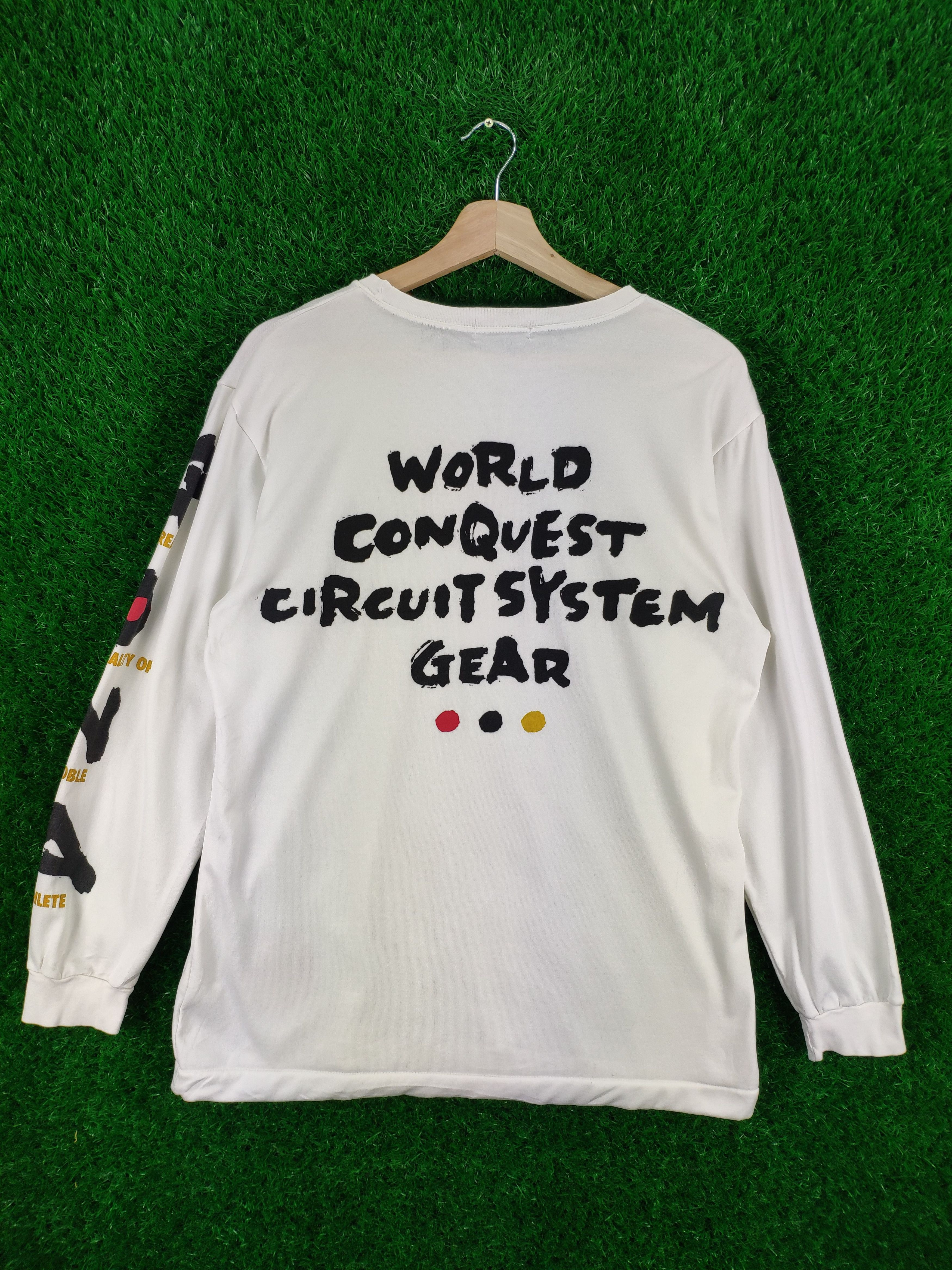 Asics × Japanese Brand × Vintage Vintage Asics World Conquest Circuit System Gear Shirt Size US M / EU 48-50 / 2 - 1 Thumbnail