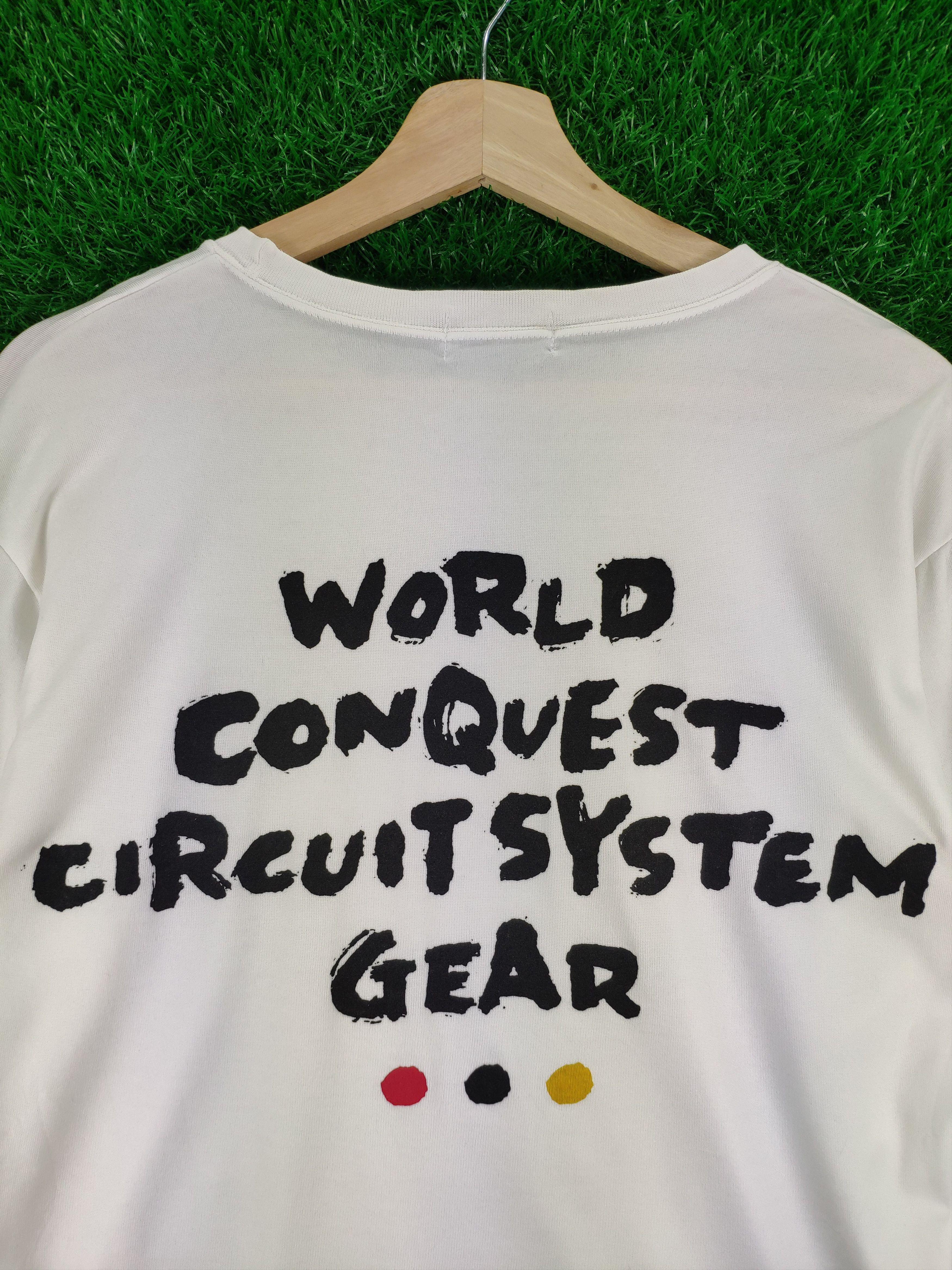Asics × Japanese Brand × Vintage Vintage Asics World Conquest Circuit System Gear Shirt Size US M / EU 48-50 / 2 - 2 Thumbnail