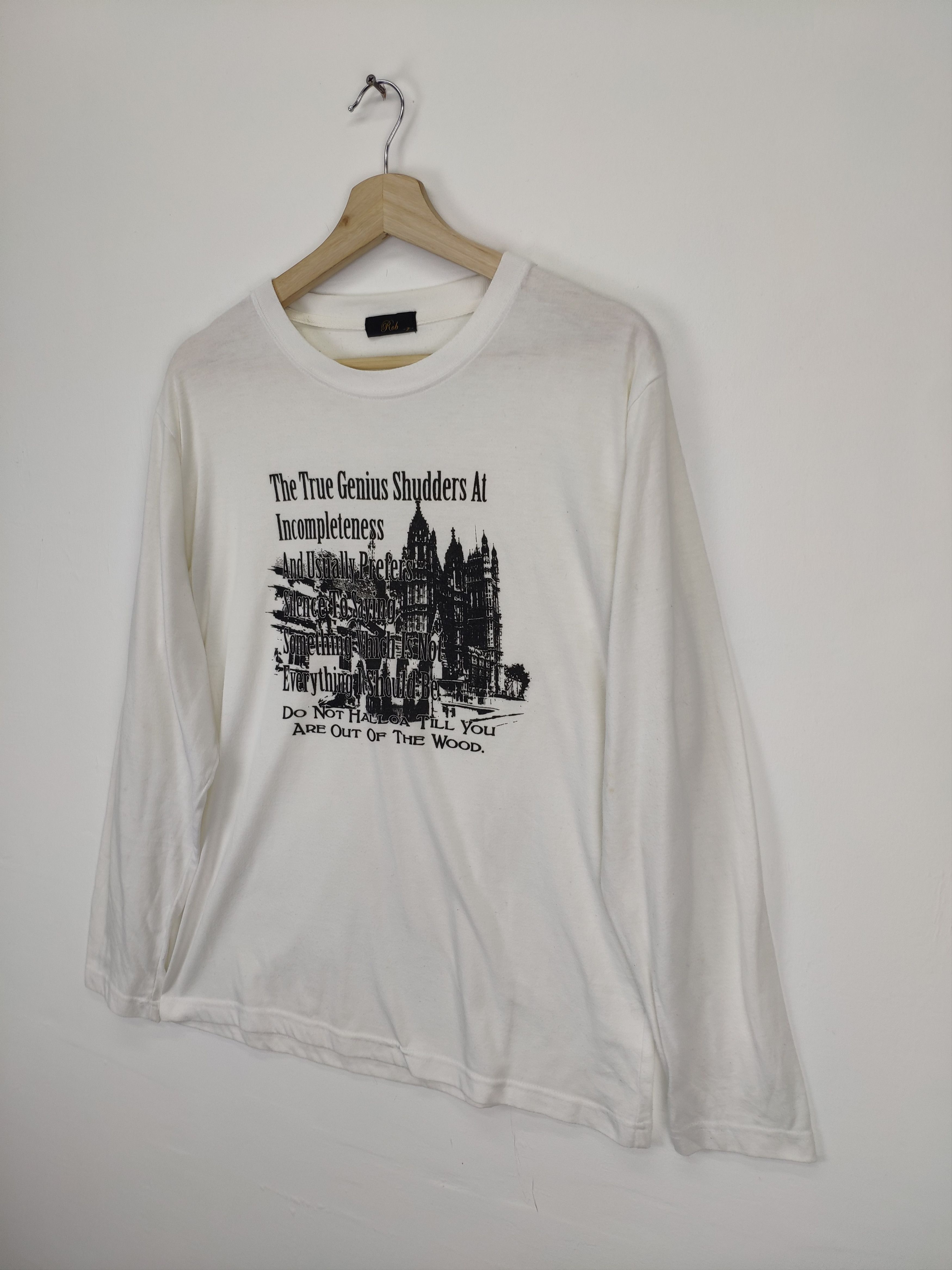 Japanese Brand × Vintage Steal 💥 Vintage Long Sleeve Shirt Art Print by Rob Size US M / EU 48-50 / 2 - 2 Thumbnail