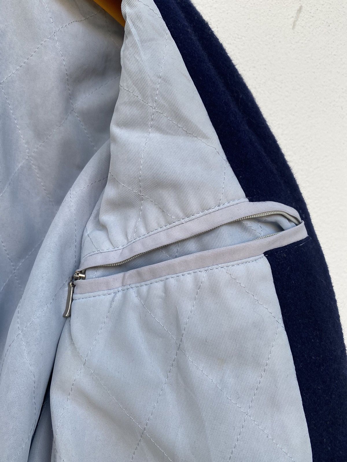 Descente × Vintage 🔥 Vintage Decente Varsity Leather Jacket Size US S / EU 44-46 / 1 - 13 Thumbnail