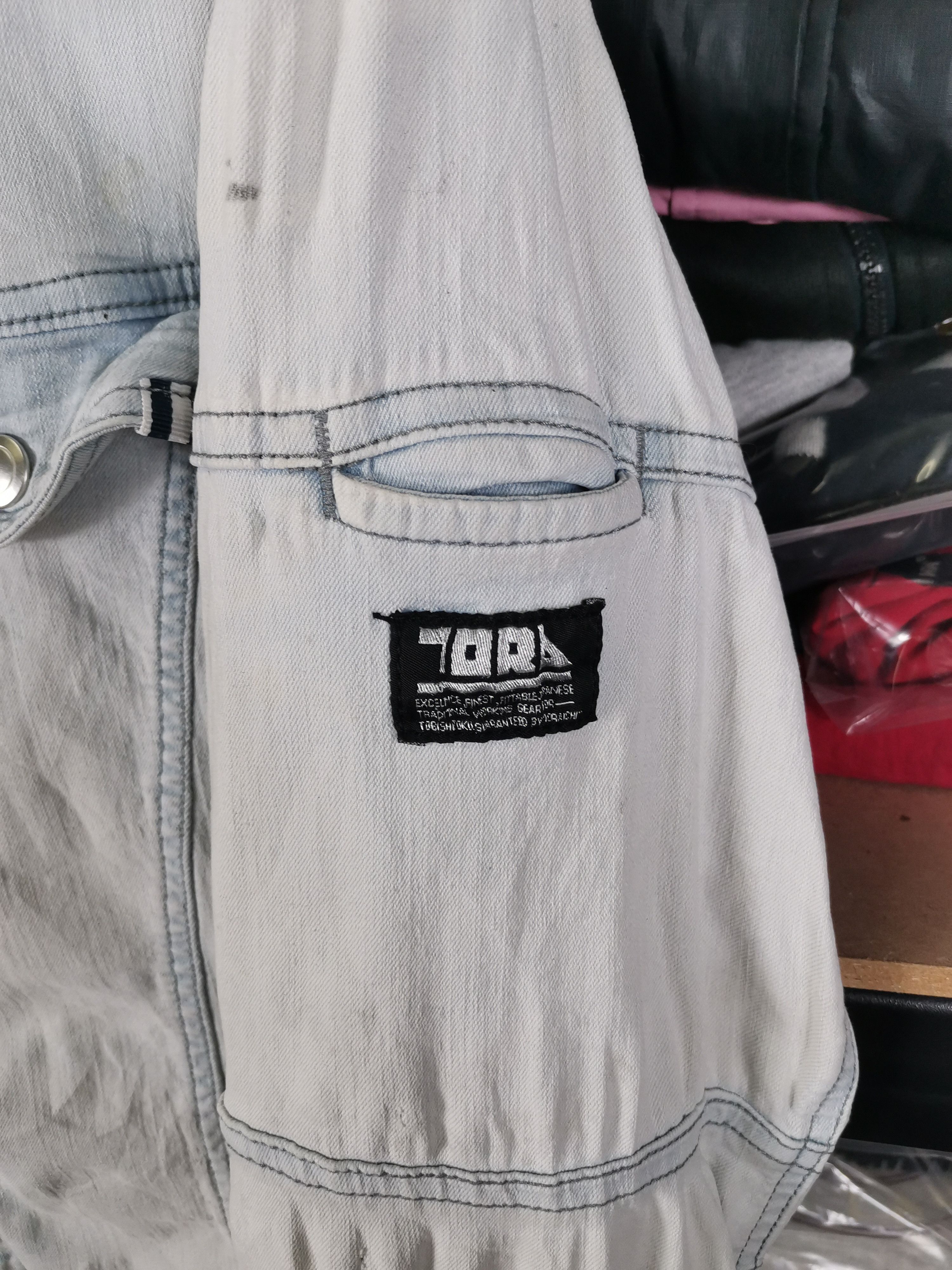 Japanese Brand Vintage Japanese Brand Toraichi Workwear Denim Jacket Size US M / EU 48-50 / 2 - 2 Thumbnail