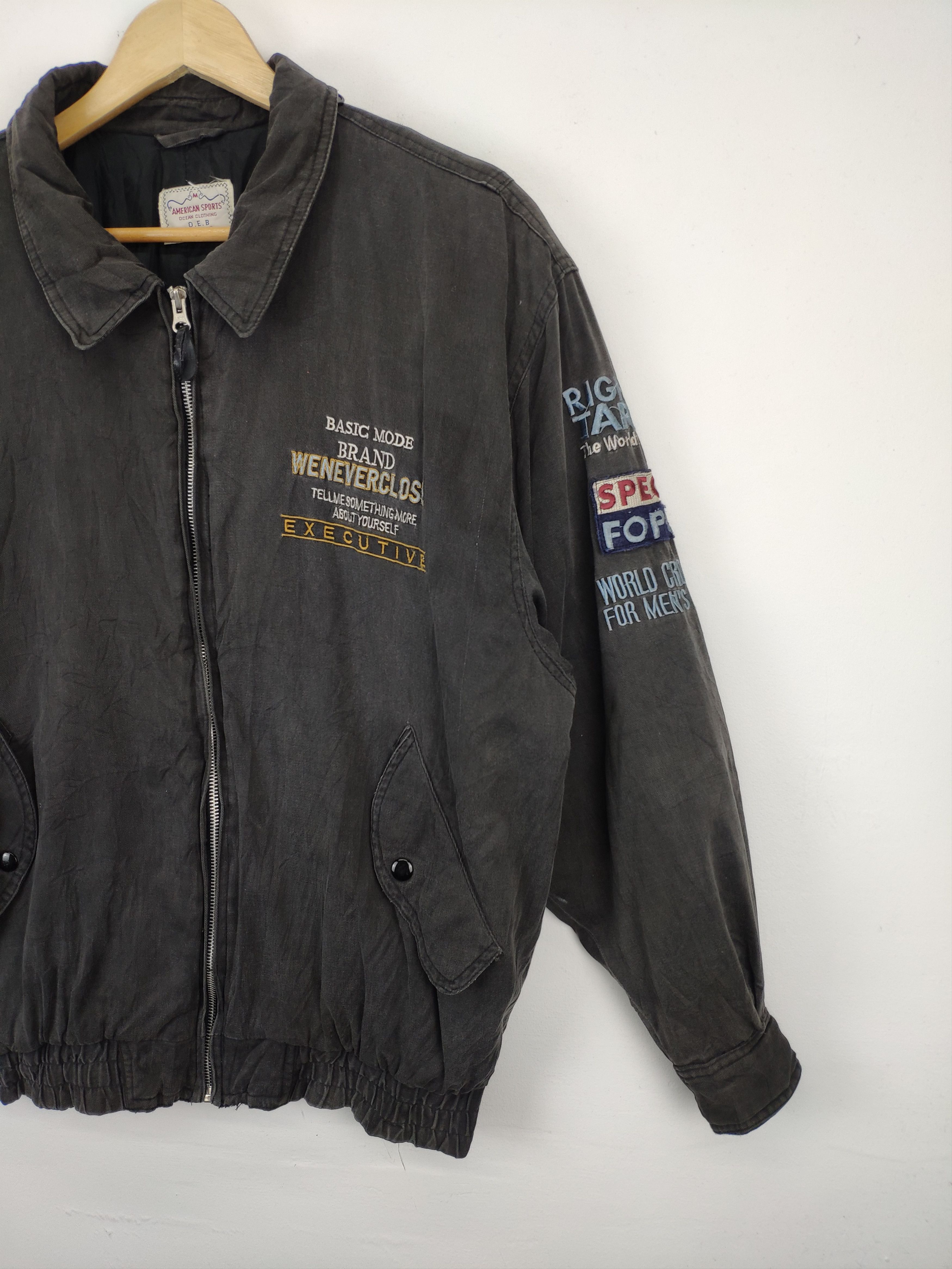 Japanese Brand × Vintage Vintage Bomber Jacket American Sports Sun Faded Size US M / EU 48-50 / 2 - 6 Thumbnail