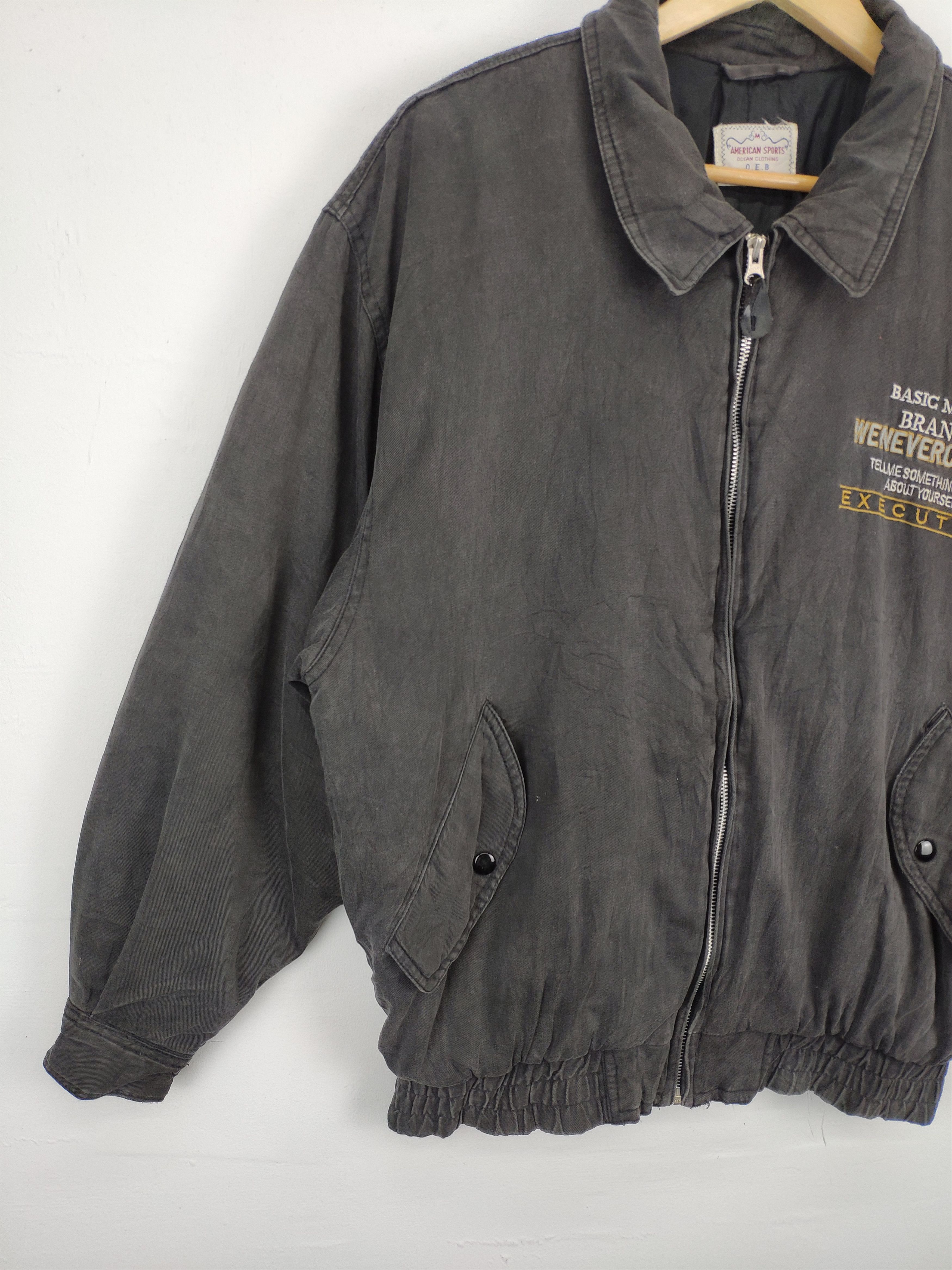 Japanese Brand × Vintage Vintage Bomber Jacket American Sports Sun Faded Size US M / EU 48-50 / 2 - 7 Thumbnail