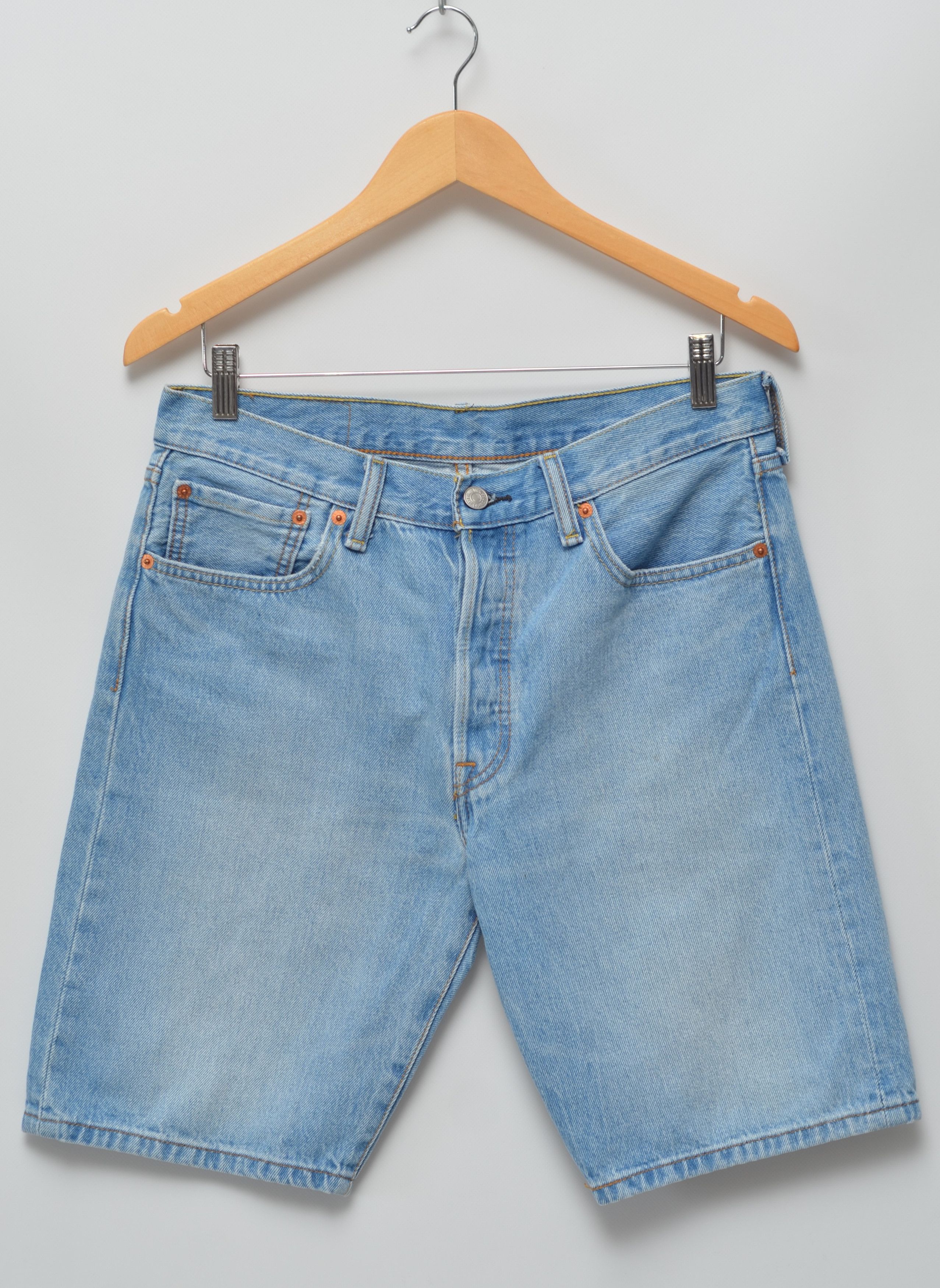 Levi's Levi's 501 Cotton Denim Shorts Made in Egypt Size US 32 / EU 48 - 6 Thumbnail