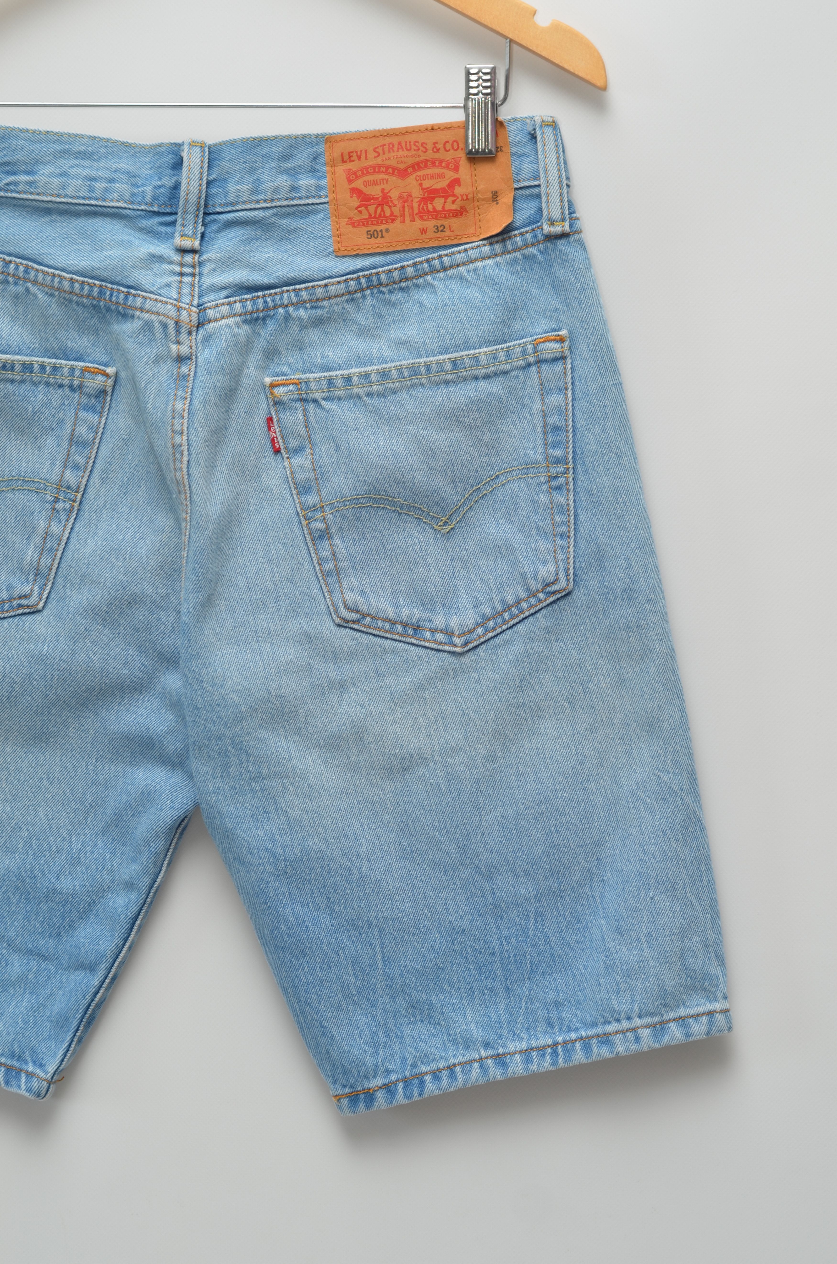 Levi's Levi's 501 Cotton Denim Shorts Made in Egypt Size US 32 / EU 48 - 5 Thumbnail