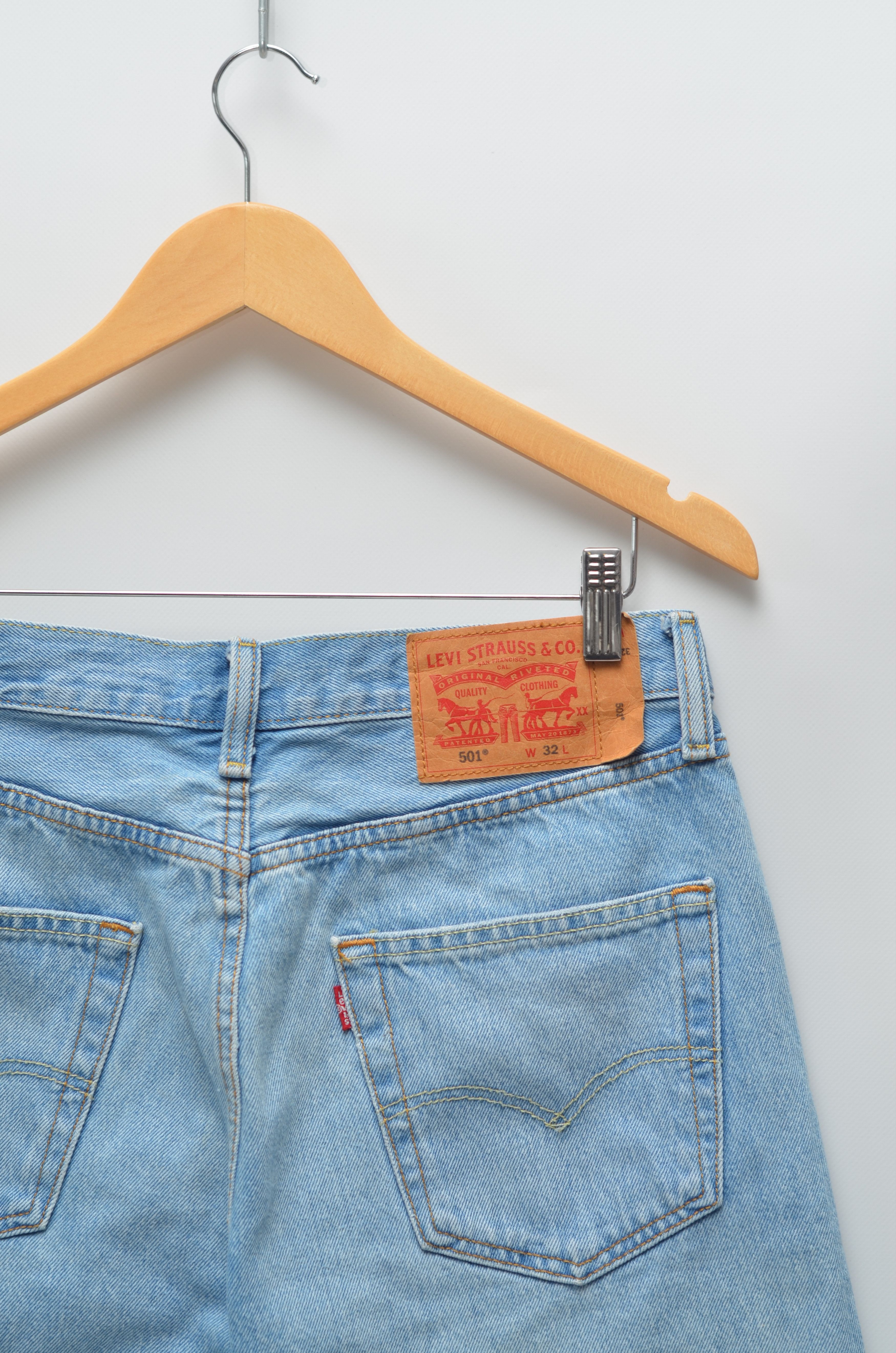 Levi's Levi's 501 Cotton Denim Shorts Made in Egypt Size US 32 / EU 48 - 3 Thumbnail