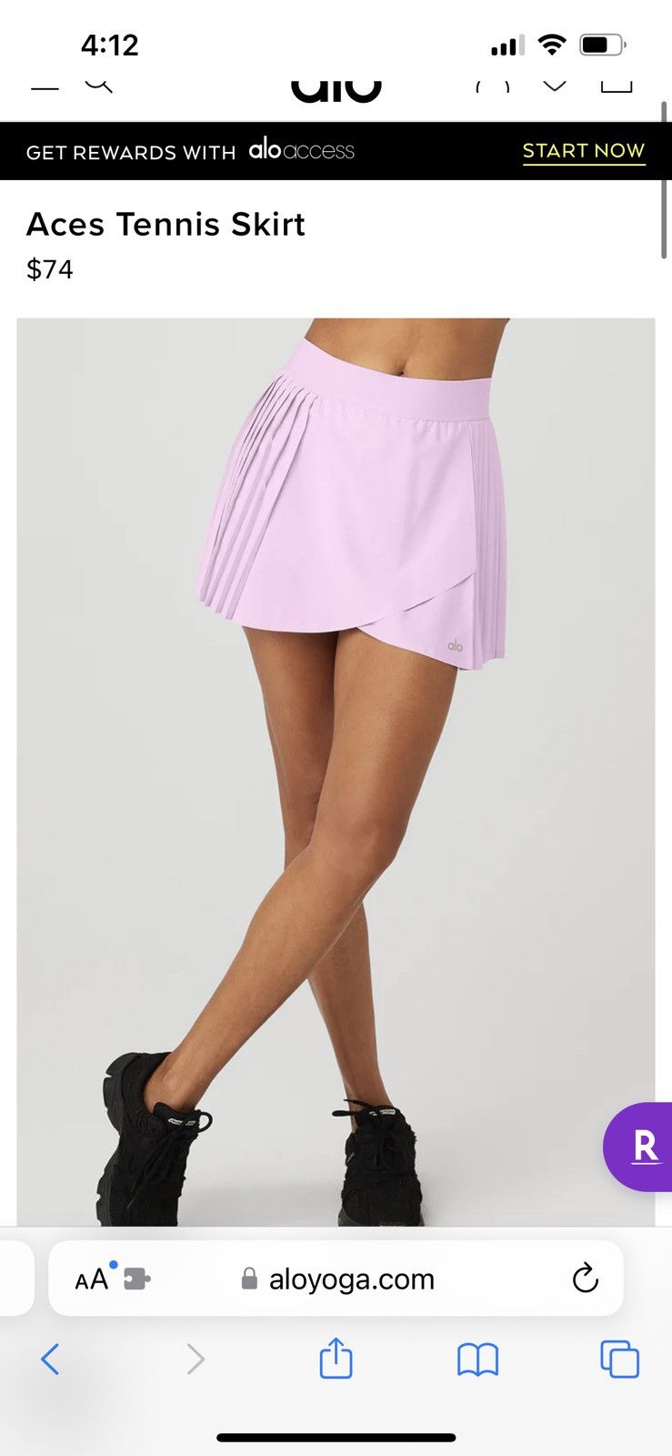 Alo Yoga Aces tennis skirt Alo Yoga