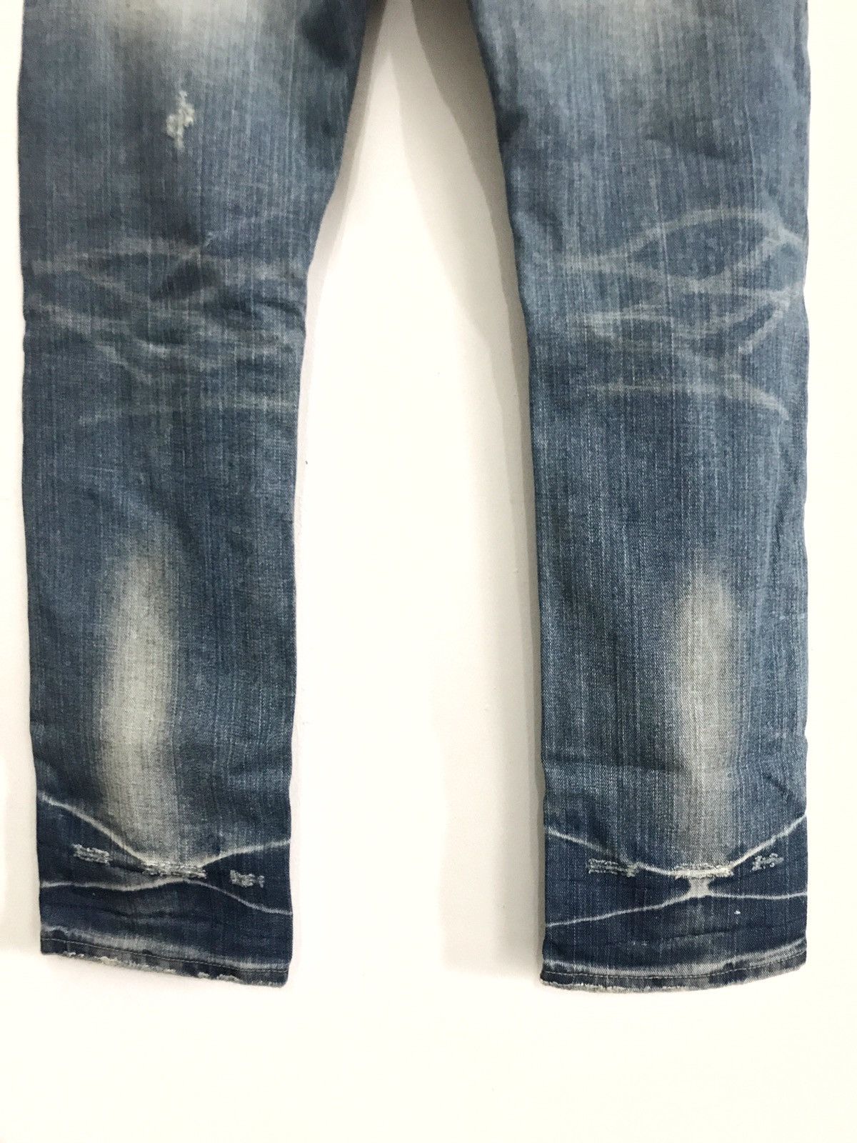 Designer × Hysteric Glamour × Japanese Brand Japanese Brand Devilock Distressed Patches Logo Jeans Size US 33 - 9 Thumbnail