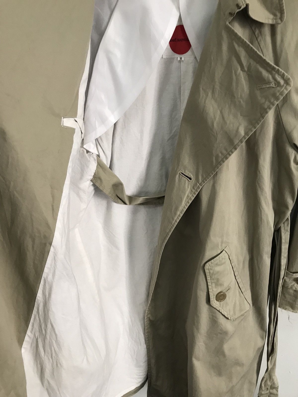 Japanese Brand × Masaki Matsushima Japanese Designer MASAKI MATSUSHIMA Trench Coat Jacket Size US M / EU 48-50 / 2 - 5 Thumbnail