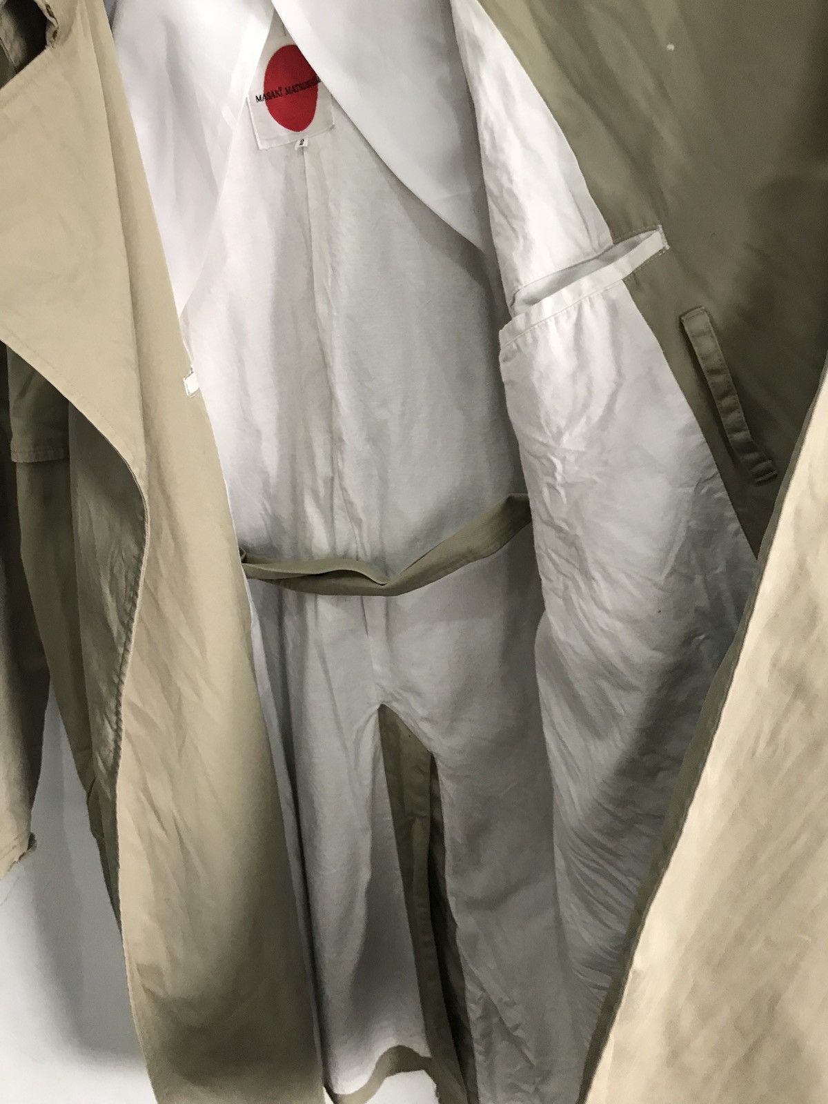 Japanese Brand × Masaki Matsushima Japanese Designer MASAKI MATSUSHIMA Trench Coat Jacket Size US M / EU 48-50 / 2 - 6 Thumbnail