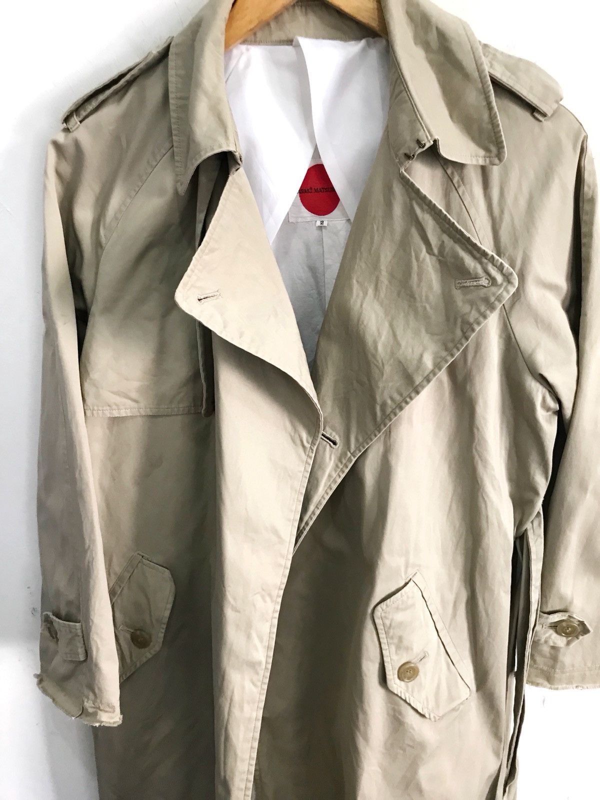 Japanese Brand × Masaki Matsushima Japanese Designer MASAKI MATSUSHIMA Trench Coat Jacket Size US M / EU 48-50 / 2 - 4 Thumbnail