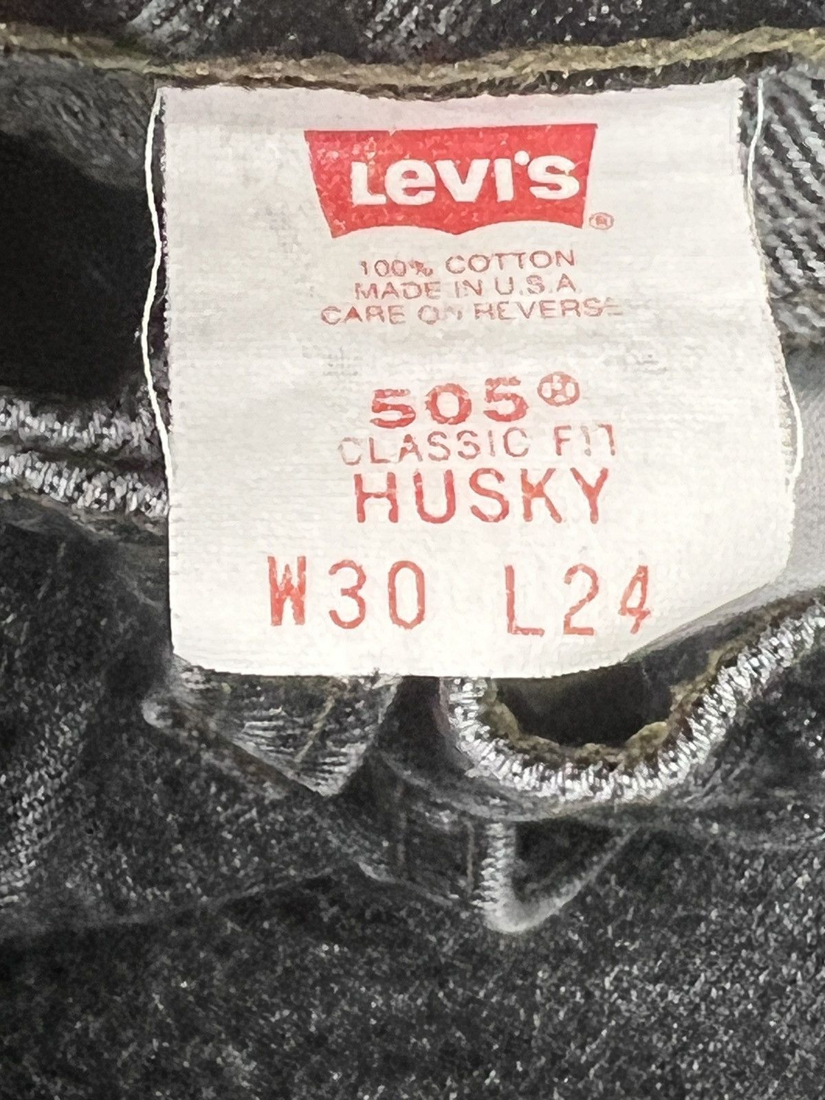Levi's Vintage 90s Orange Tab 505 Classic Fit Jeans Size US 30 / EU 46 - 4 Thumbnail