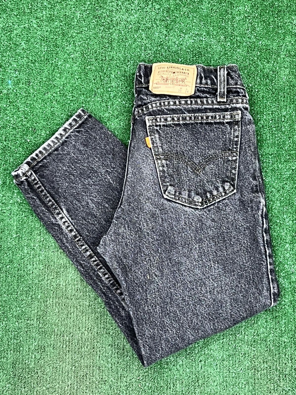 Levi's Vintage 90s Orange Tab 505 Classic Fit Jeans Size US 30 / EU 46 - 1 Thumbnail