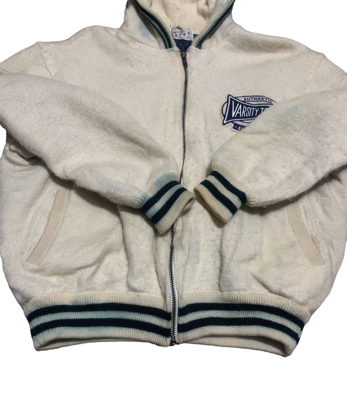 Japanese Brand Vintage Japanese Brand Varsity Town Wool Varsity Jacket Size US L / EU 52-54 / 3 - 4 Thumbnail