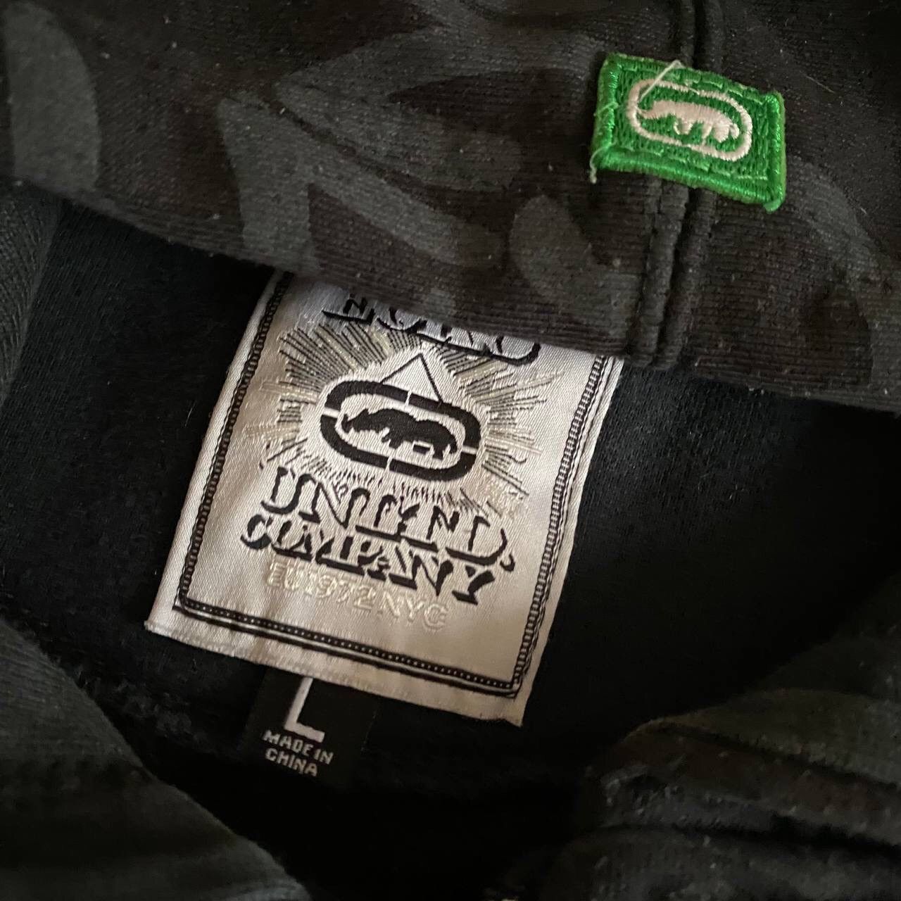 Veste Capuche Ecko 1972 – Zip Complète, Vert, Taille XL, Vintage Streetwear