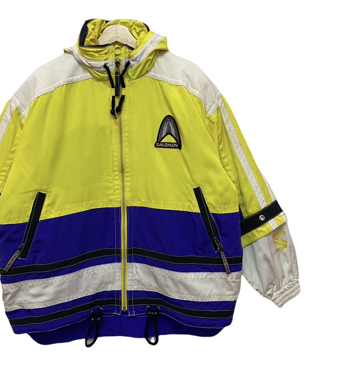 Salomon × Yves Salomon RARE🔥⛷SALOMON TRICOLOUR SKI HEAVY JACKET KEVLAR Size US XL / EU 56 / 4 - 12 Thumbnail