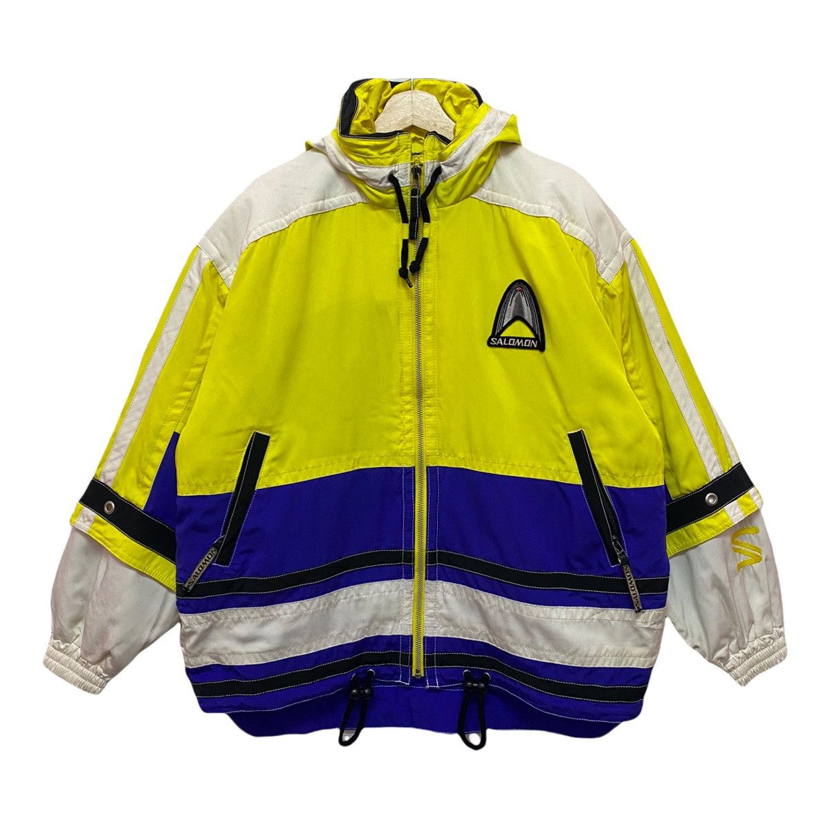 Salomon × Yves Salomon RARE🔥⛷SALOMON TRICOLOUR SKI HEAVY JACKET KEVLAR Size US XL / EU 56 / 4 - 10 Thumbnail