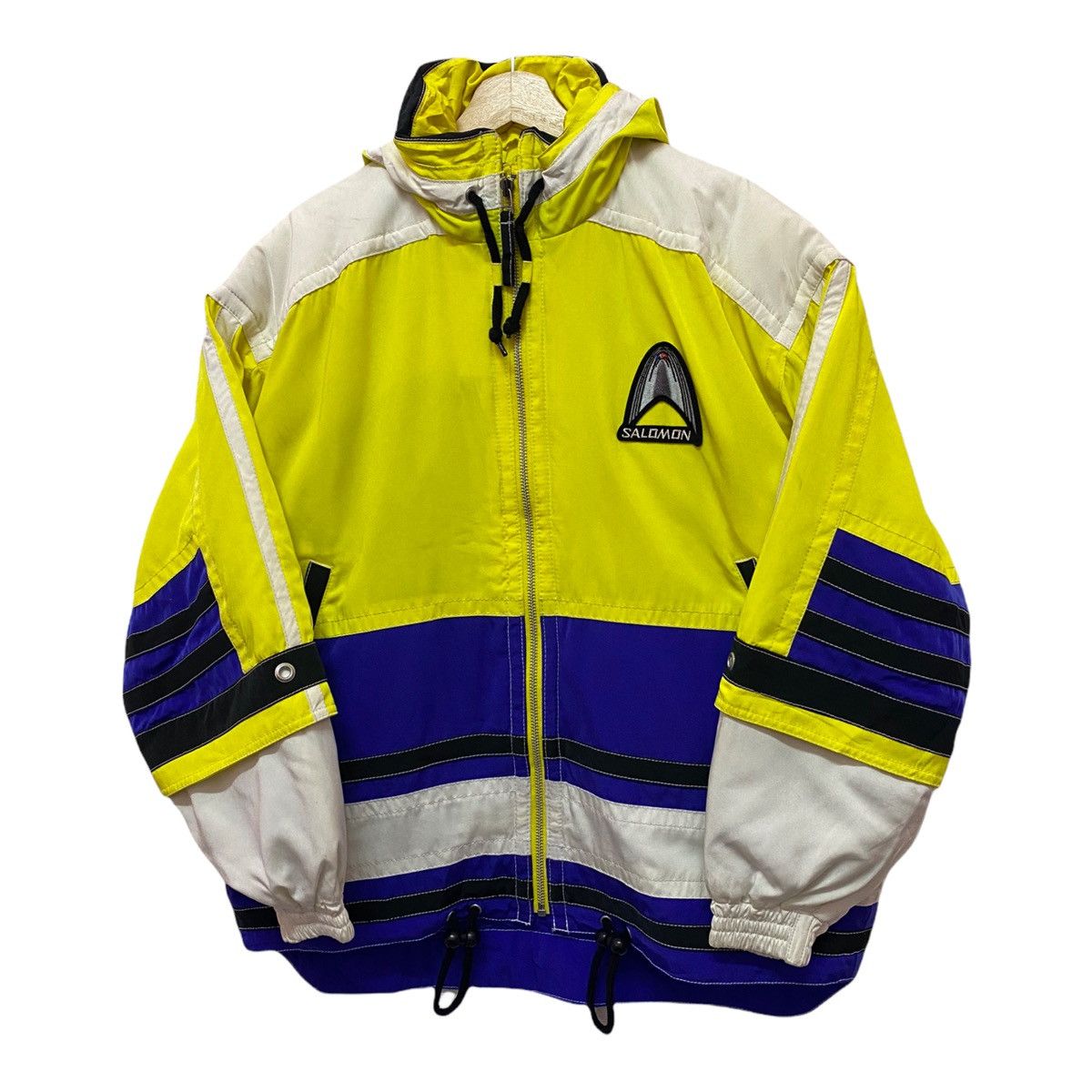 Salomon × Yves Salomon RARE🔥⛷SALOMON TRICOLOUR SKI HEAVY JACKET KEVLAR Size US XL / EU 56 / 4 - 6 Thumbnail