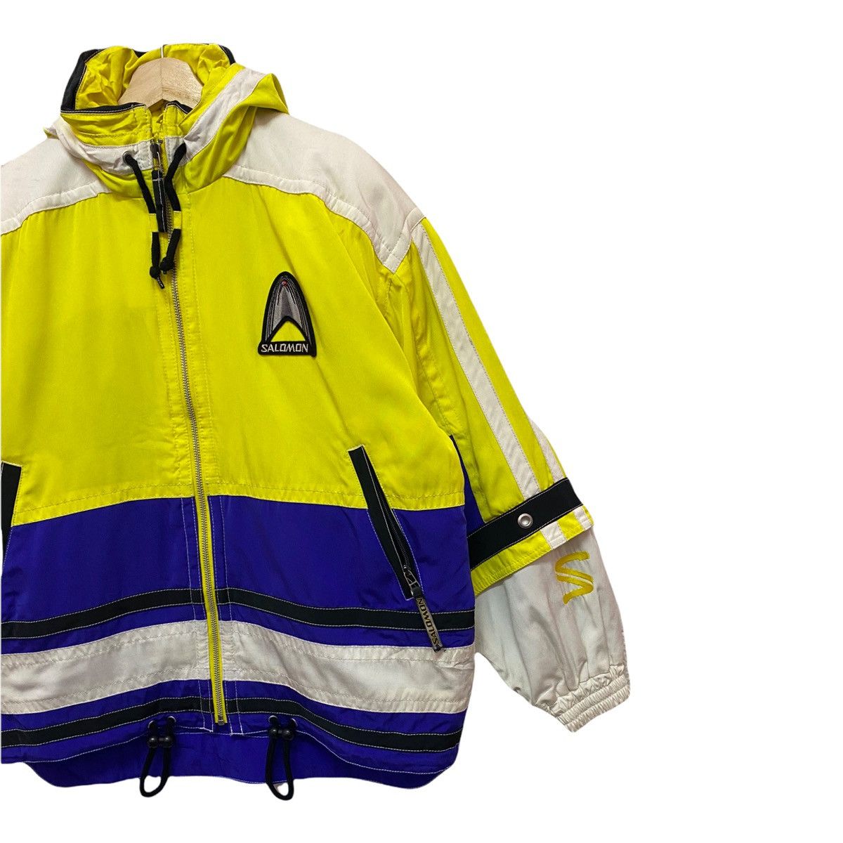 Salomon × Yves Salomon RARE🔥⛷SALOMON TRICOLOUR SKI HEAVY JACKET KEVLAR Size US XL / EU 56 / 4 - 9 Thumbnail