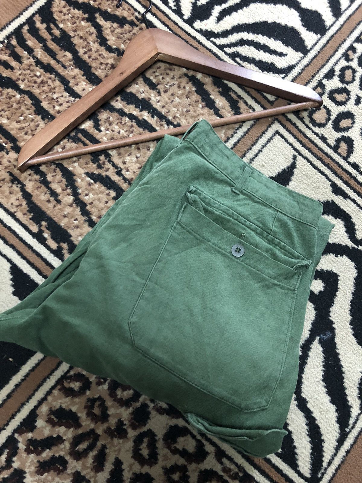 Vintage VINTAGE #F6 #C50 SWEADISH OG MILITARY BAGGY PANTS Size US 32 / EU 48 - 13 Thumbnail