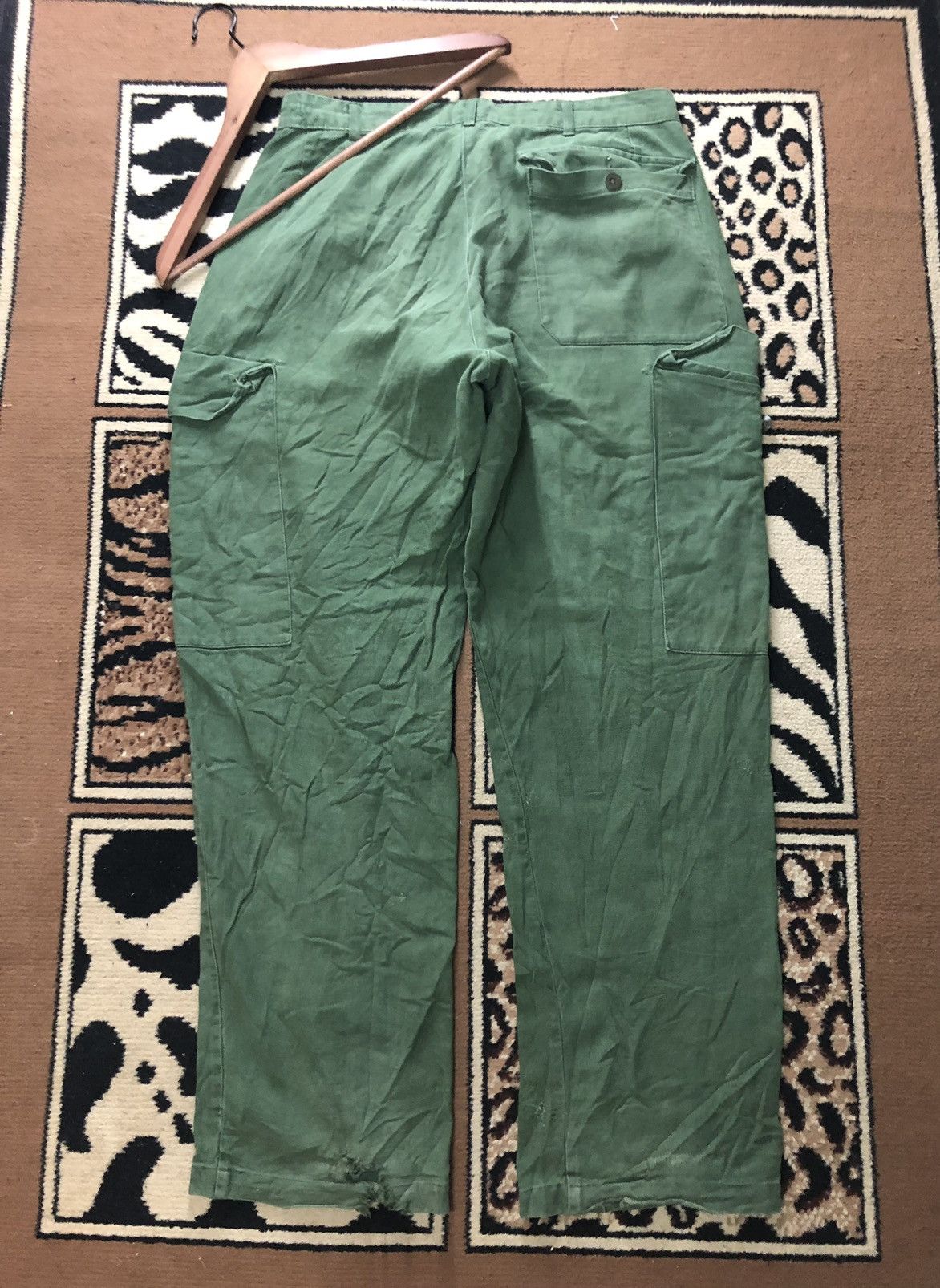 Vintage VINTAGE #F6 #C50 SWEADISH OG MILITARY BAGGY PANTS Size US 32 / EU 48 - 8 Thumbnail