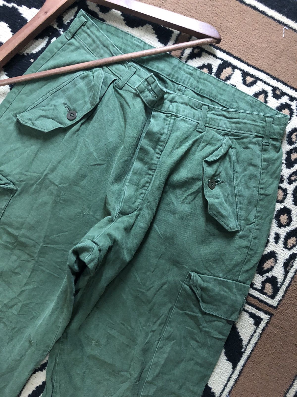 Vintage VINTAGE #F6 #C50 SWEADISH OG MILITARY BAGGY PANTS Size US 32 / EU 48 - 4 Thumbnail