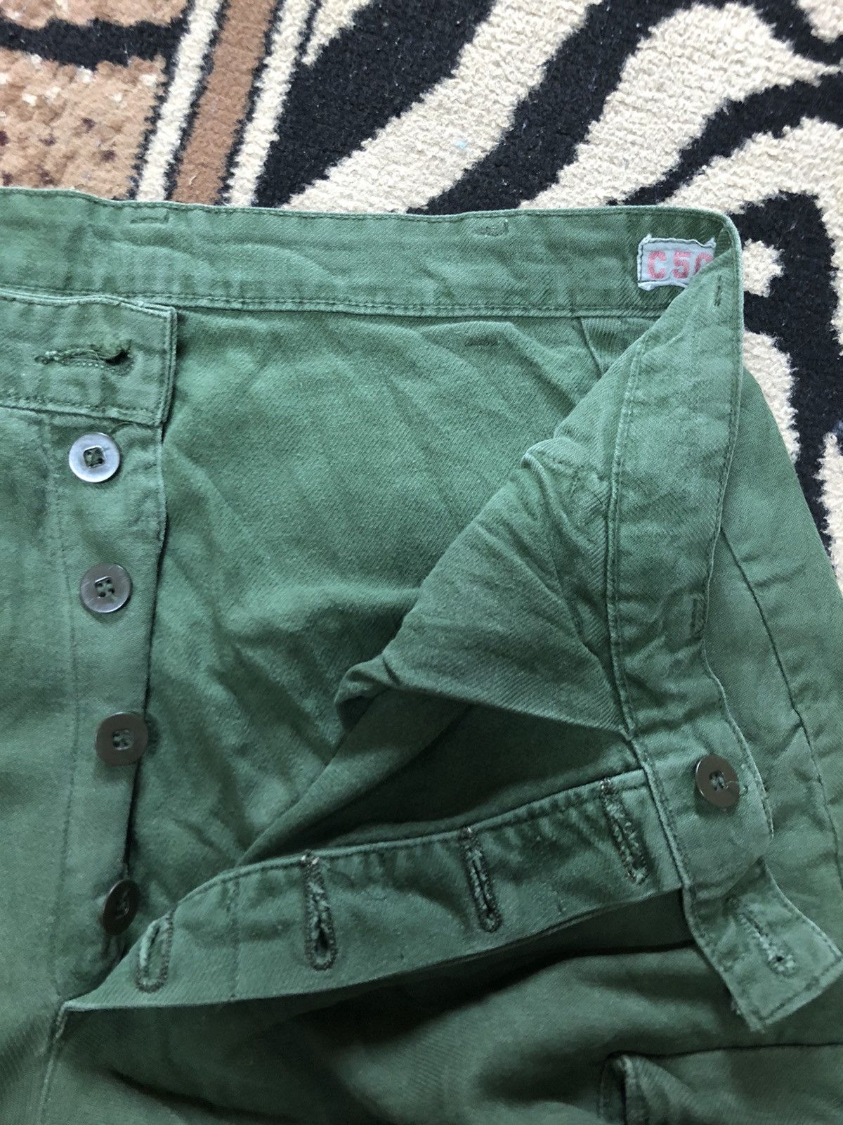 Vintage VINTAGE #F6 #C50 SWEADISH OG MILITARY BAGGY PANTS Size US 32 / EU 48 - 5 Thumbnail