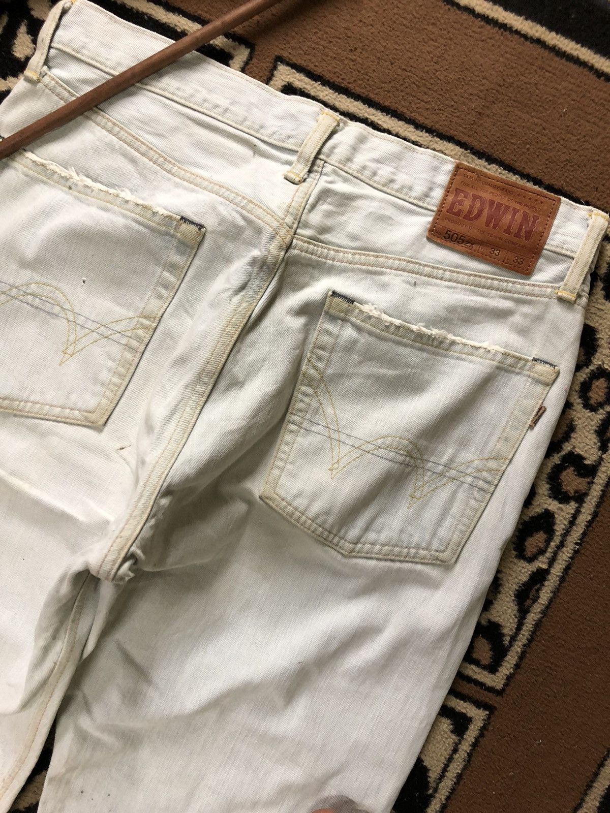 Edwin × Vintage VINTAGE SELVEDGE EDWIN505zx DISTRESED LIGHT BLUE WASH DENIM Size US 31 - 11 Thumbnail