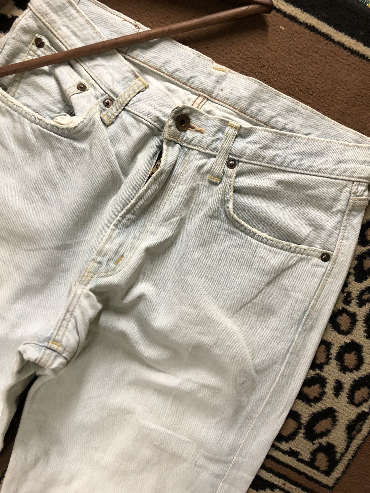 Edwin × Vintage VINTAGE SELVEDGE EDWIN505zx DISTRESED LIGHT BLUE WASH DENIM Size US 31 - 3 Thumbnail